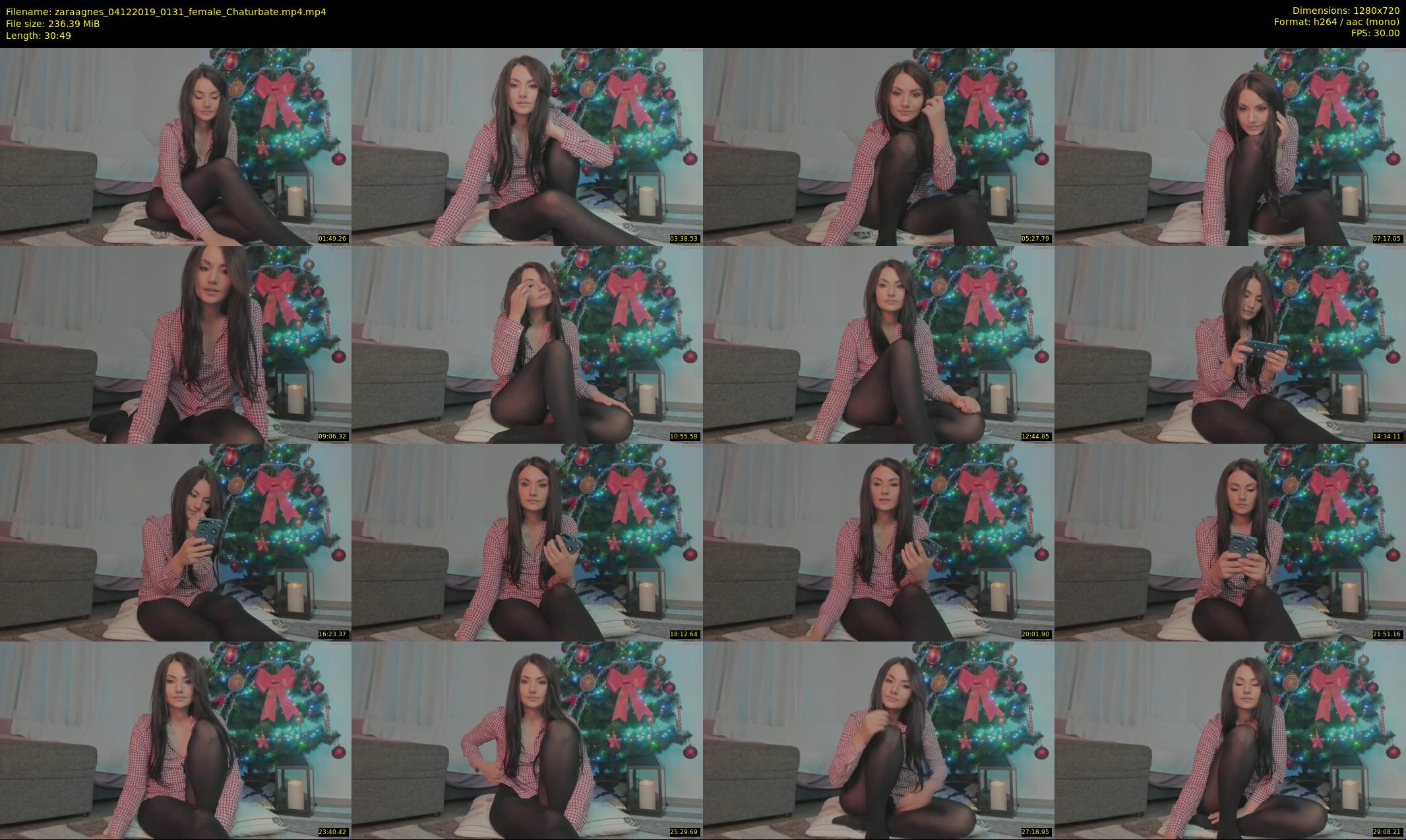 zaraagnes — 31 minute Chaturbate female cam show recording, 720p, Dec 4, 2019