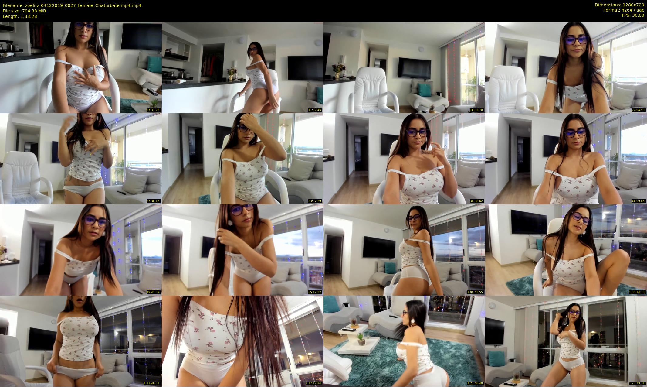 zoeliiv — 94 minute Chaturbate female cam show recording, 720p, Dec 4, 2019