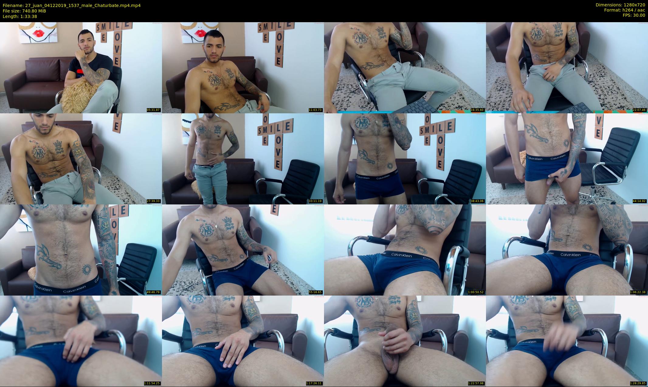 27_juan — 94 minute Chaturbate male cam show recording, 720p, Dec 4, 2019