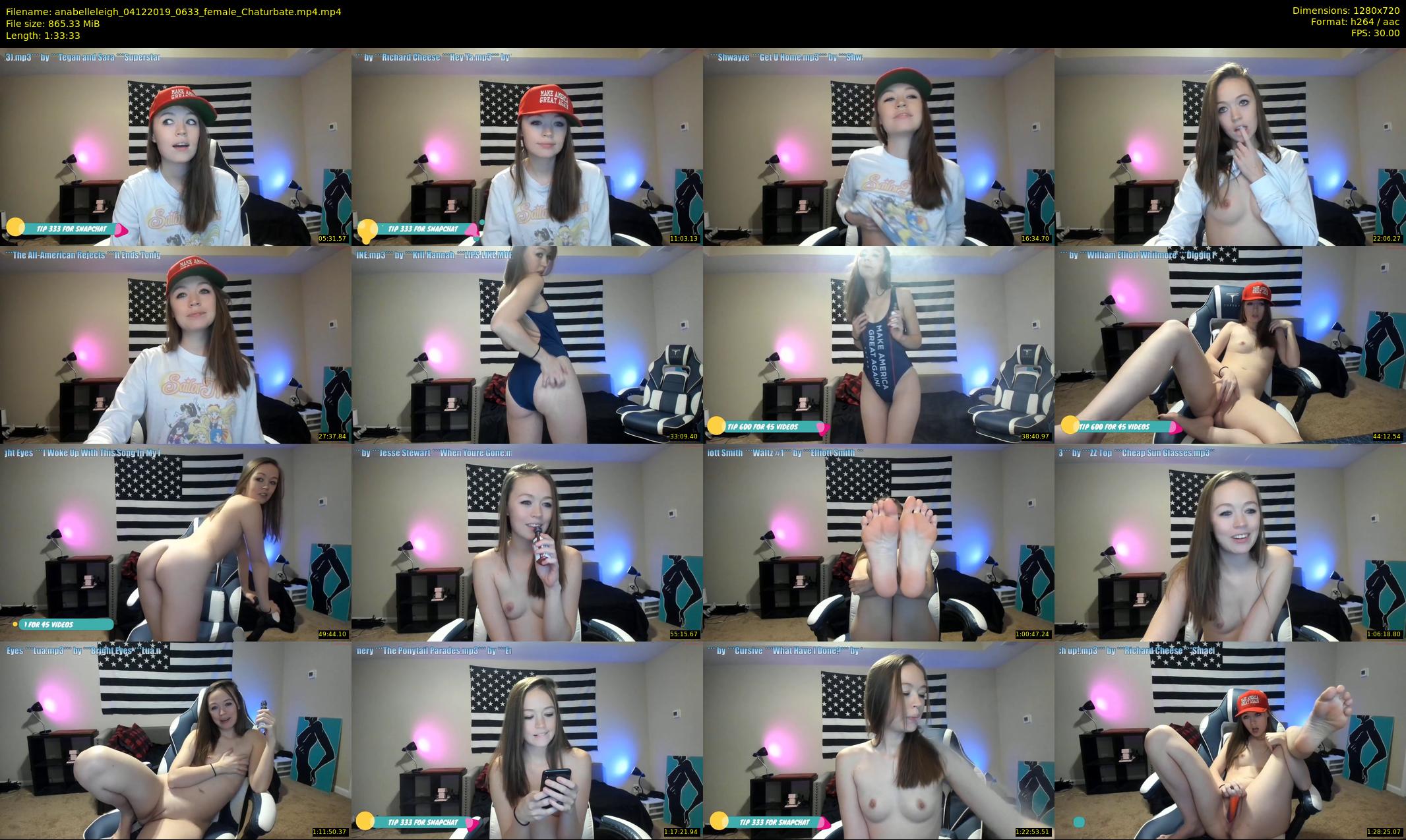 anabelleleigh — 94 minute Chaturbate female cam show recording, 720p, Dec 4, 2019