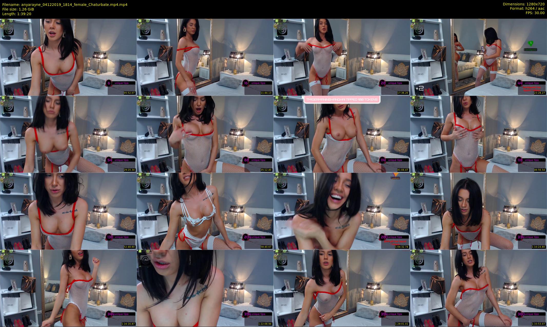 anyarayne — 100 minute Chaturbate female cam show recording, 720p, Dec 4, 2019