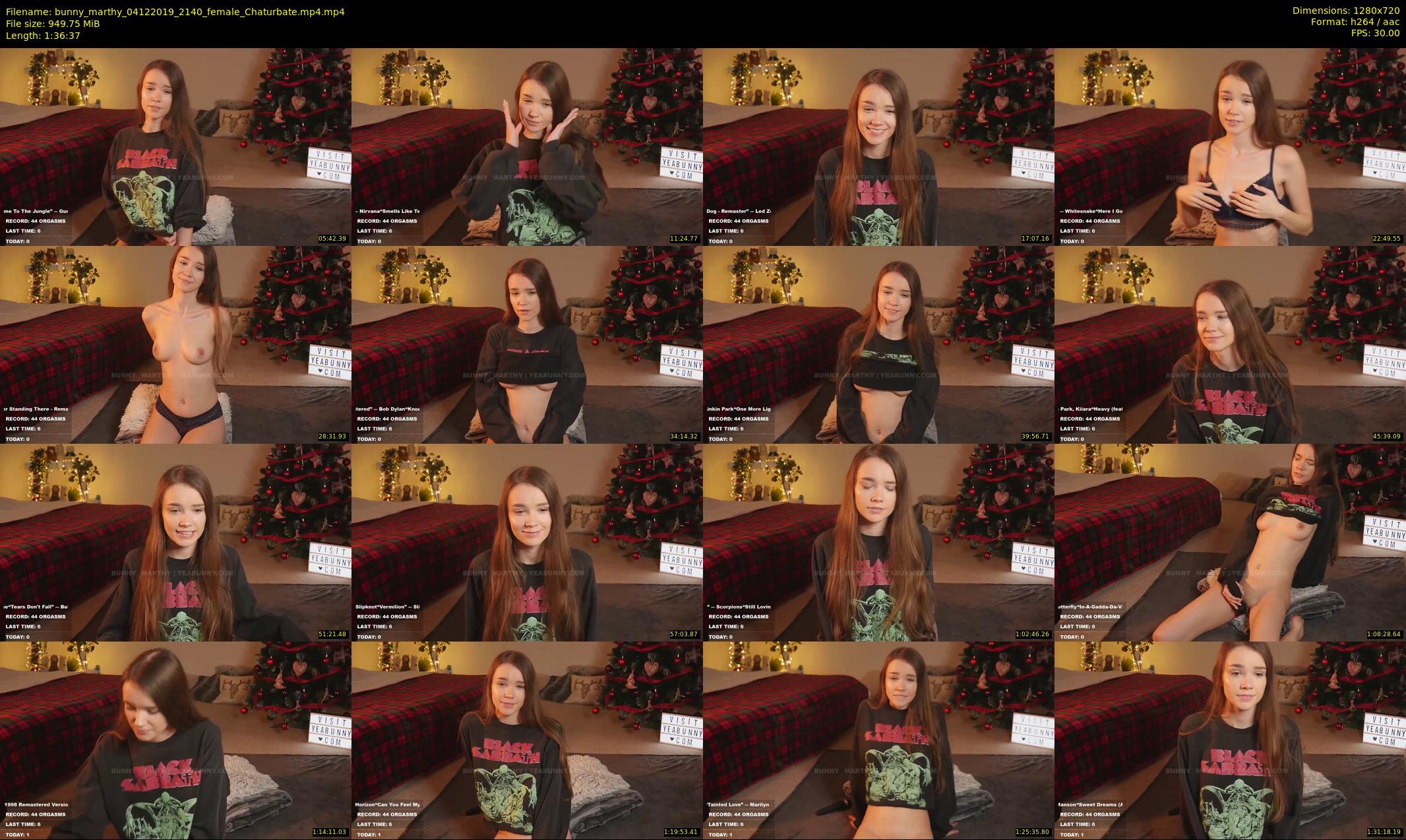 bunny_marthy — 97 minute Chaturbate female cam show recording, 720p, Dec 4, 2019