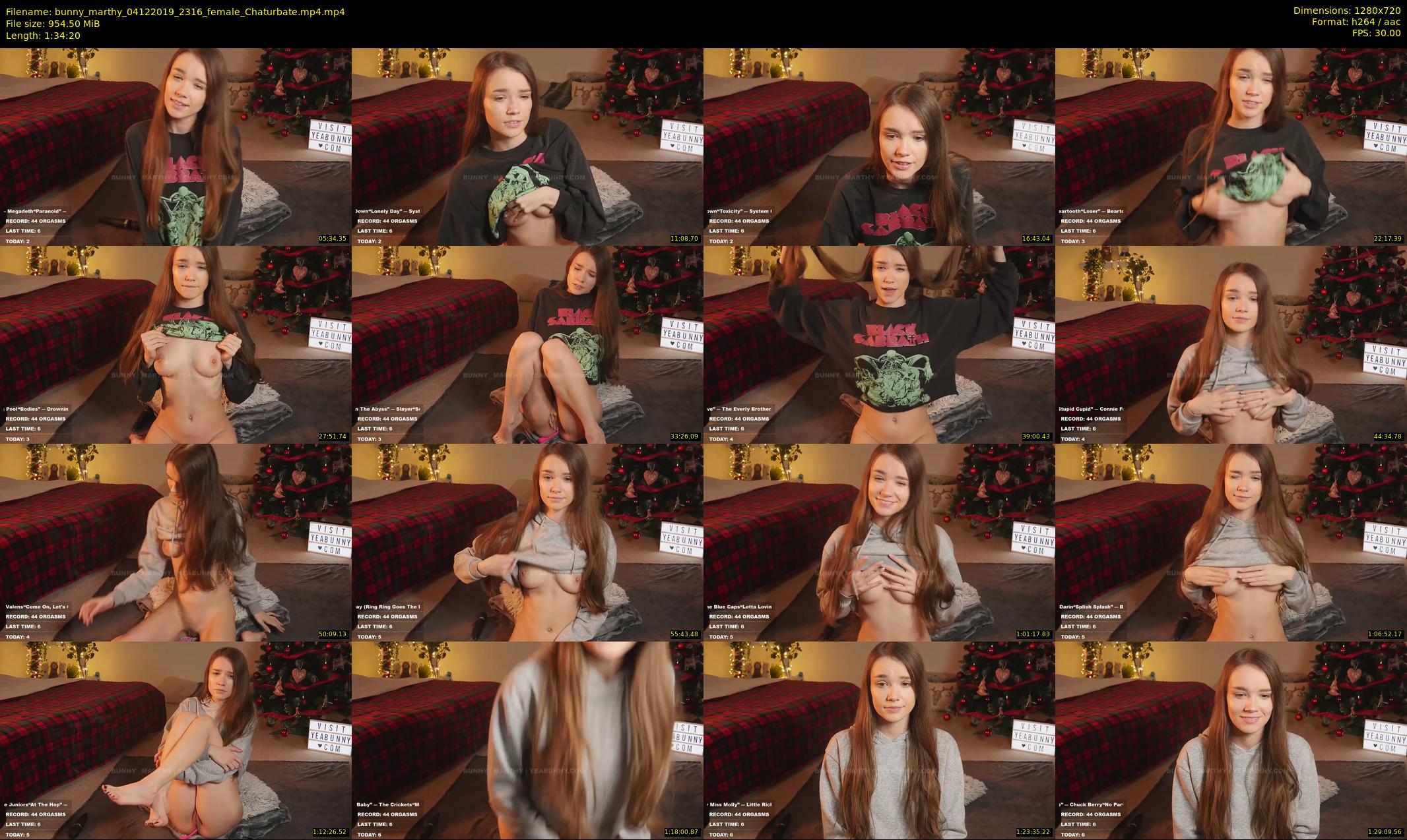 bunny_marthy — 95 minute Chaturbate female cam show recording, 720p, Dec 4, 2019