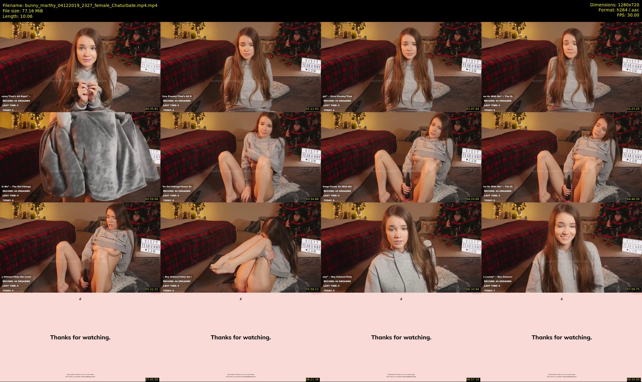 bunny_marthy — 11 minute Chaturbate female cam show recording, 720p, Dec 4, 2019
