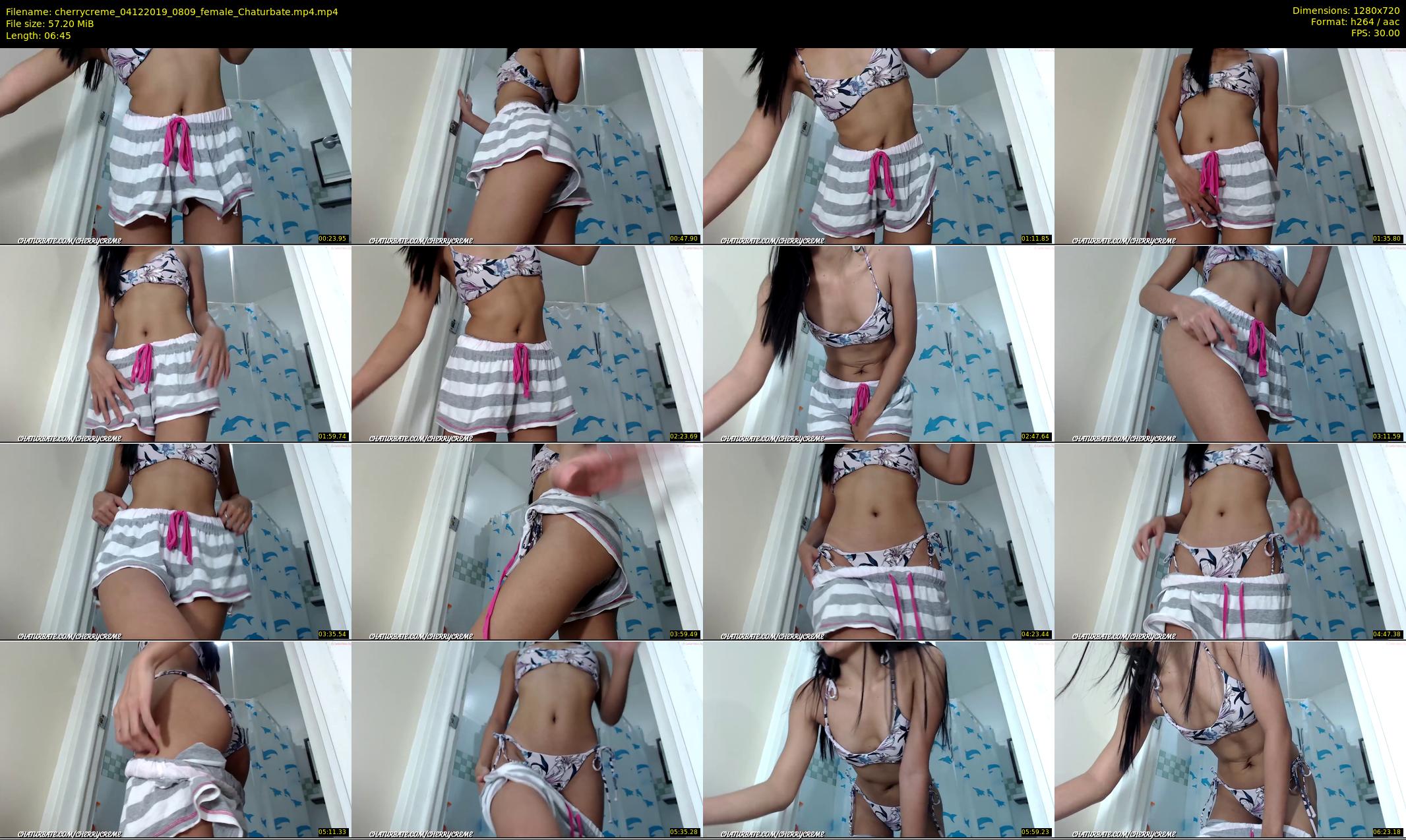 cherrycreme — 7 minute Chaturbate female cam show recording, 720p, Dec 4, 2019