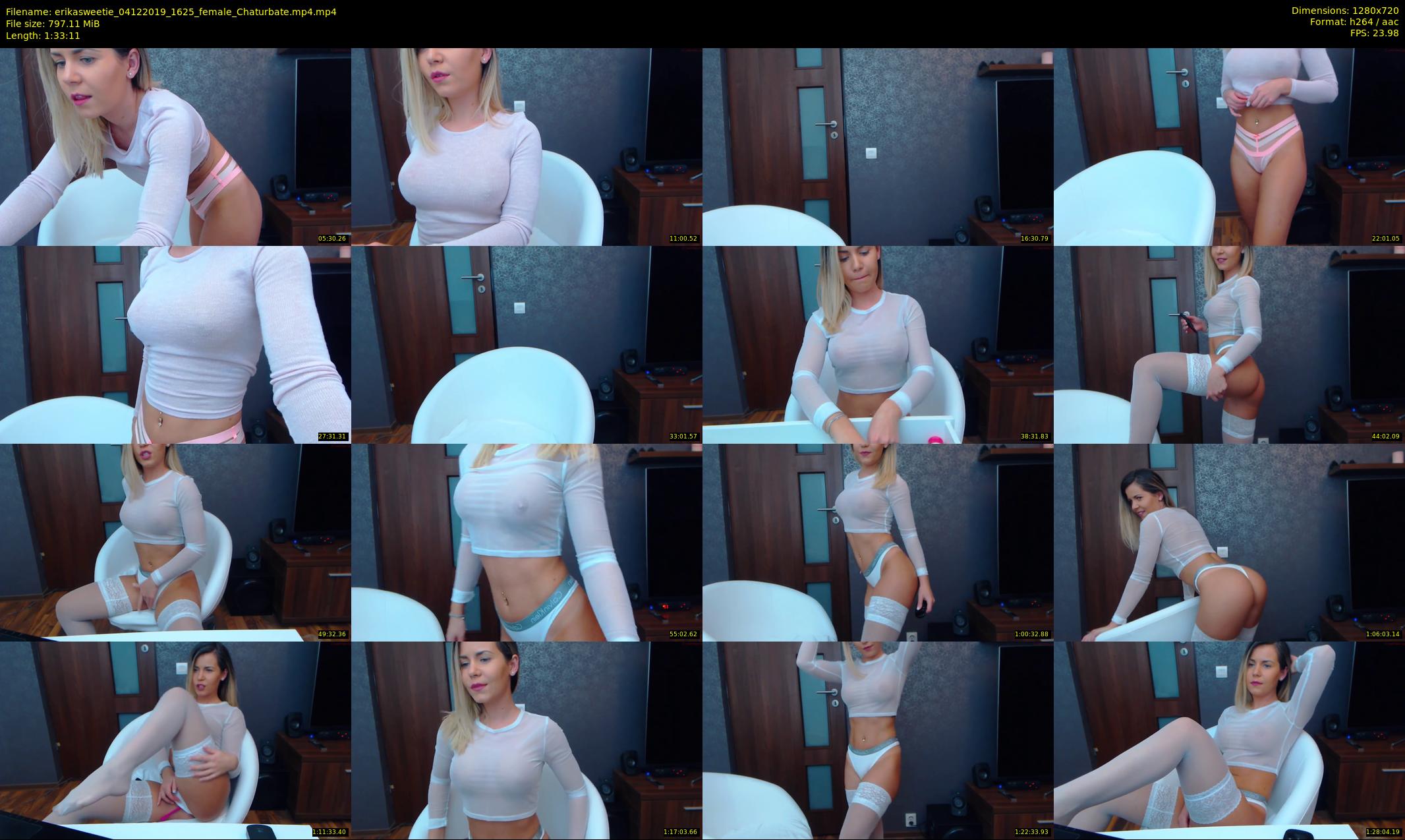 erikasweetie — 94 minute Chaturbate female cam show recording, 720p, Dec 4, 2019