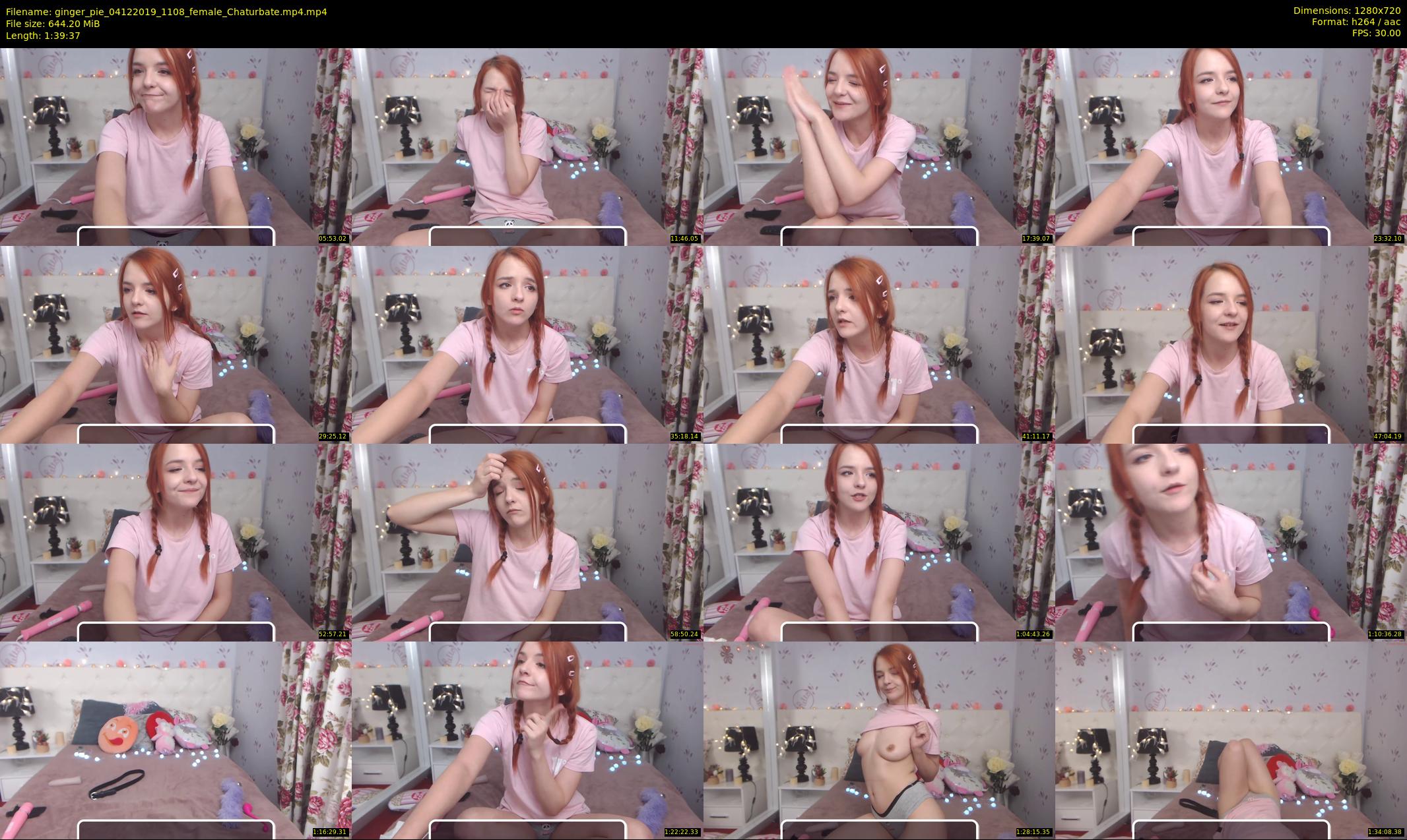 ginger_pie — 100 minute Chaturbate female cam show recording, 720p, Dec 4, 2019