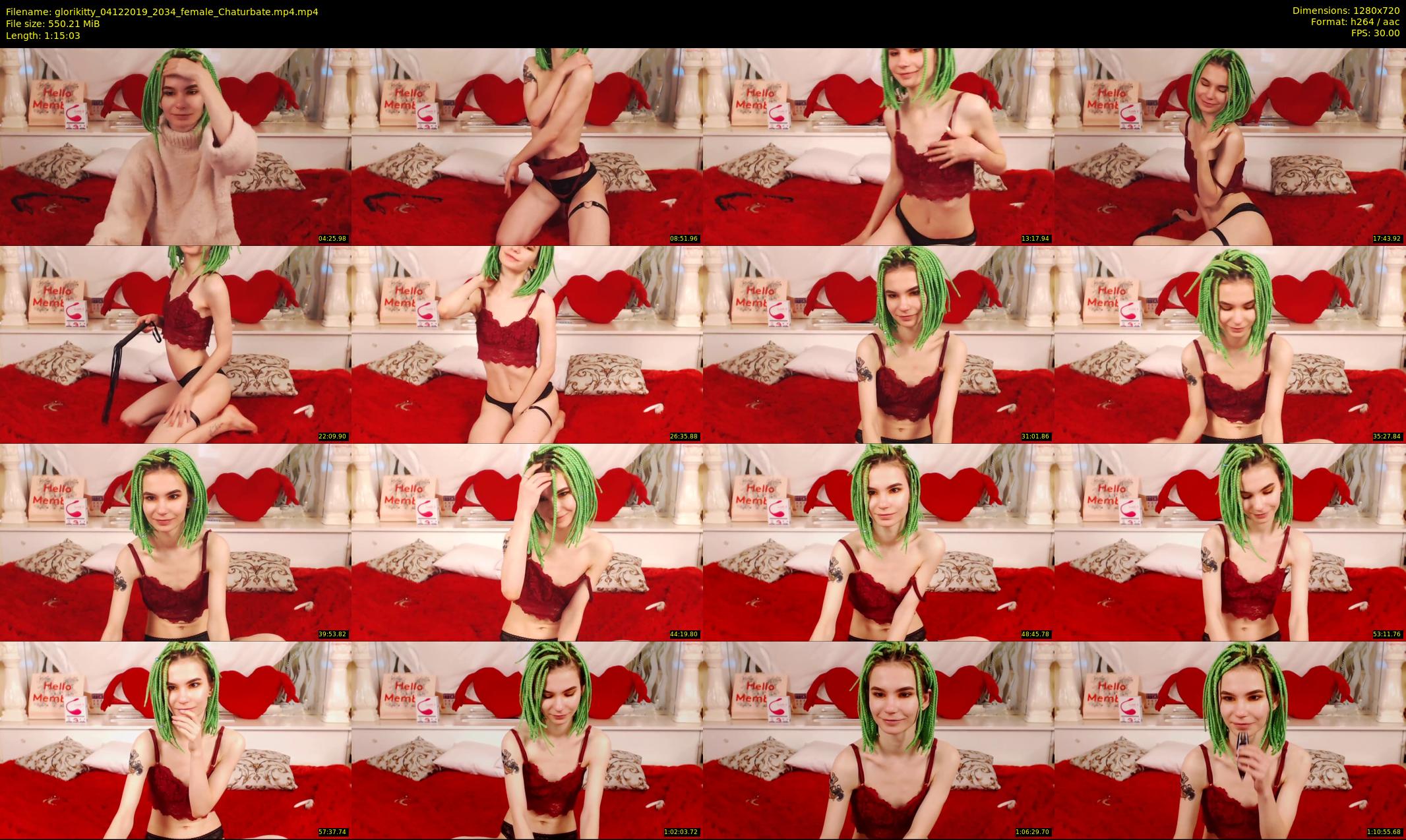 glorikitty — 76 minute Chaturbate female cam show recording, 720p, Dec 4, 2019