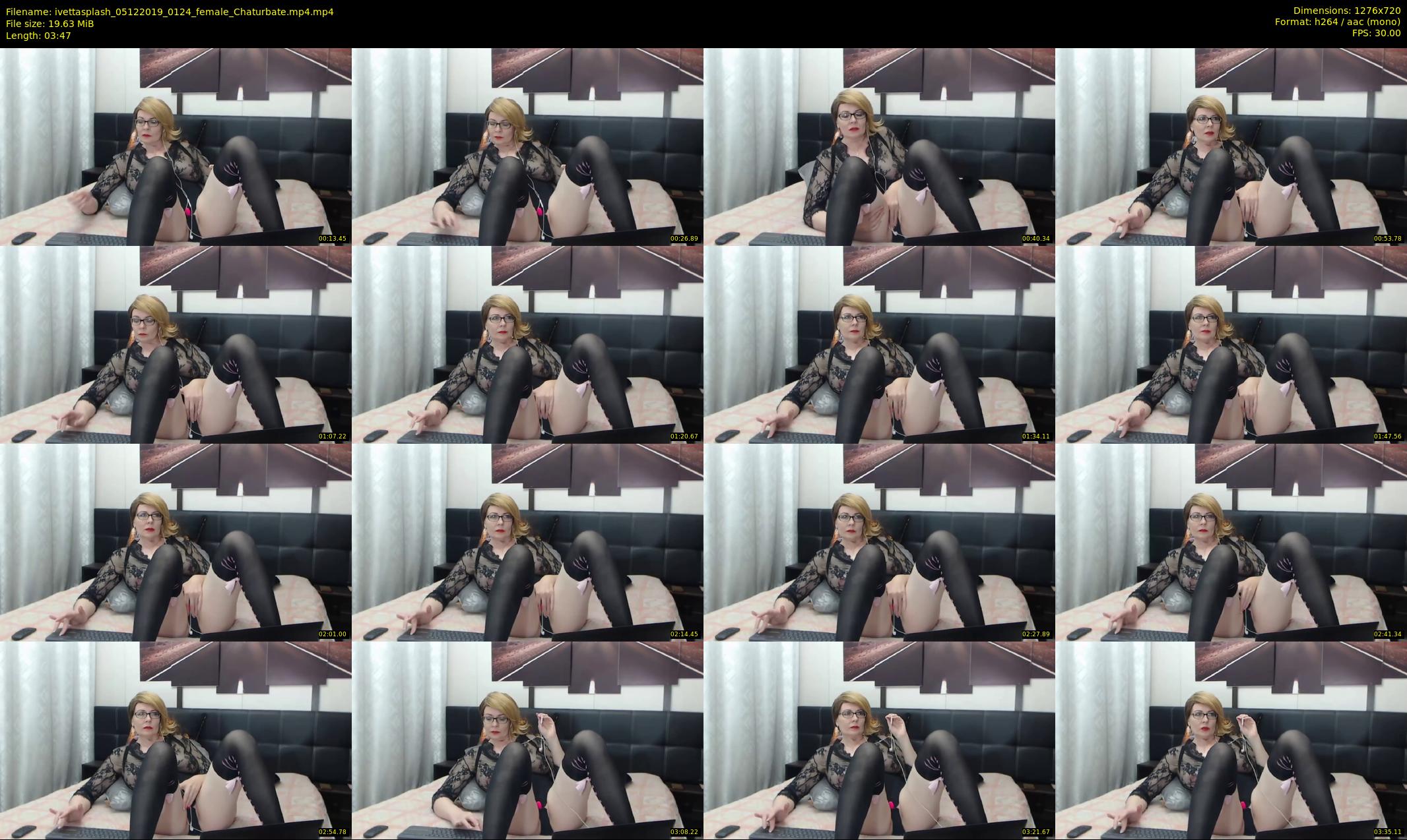 ivettasplash — 4 minute Chaturbate female cam show recording, 720p, Dec 5, 2019