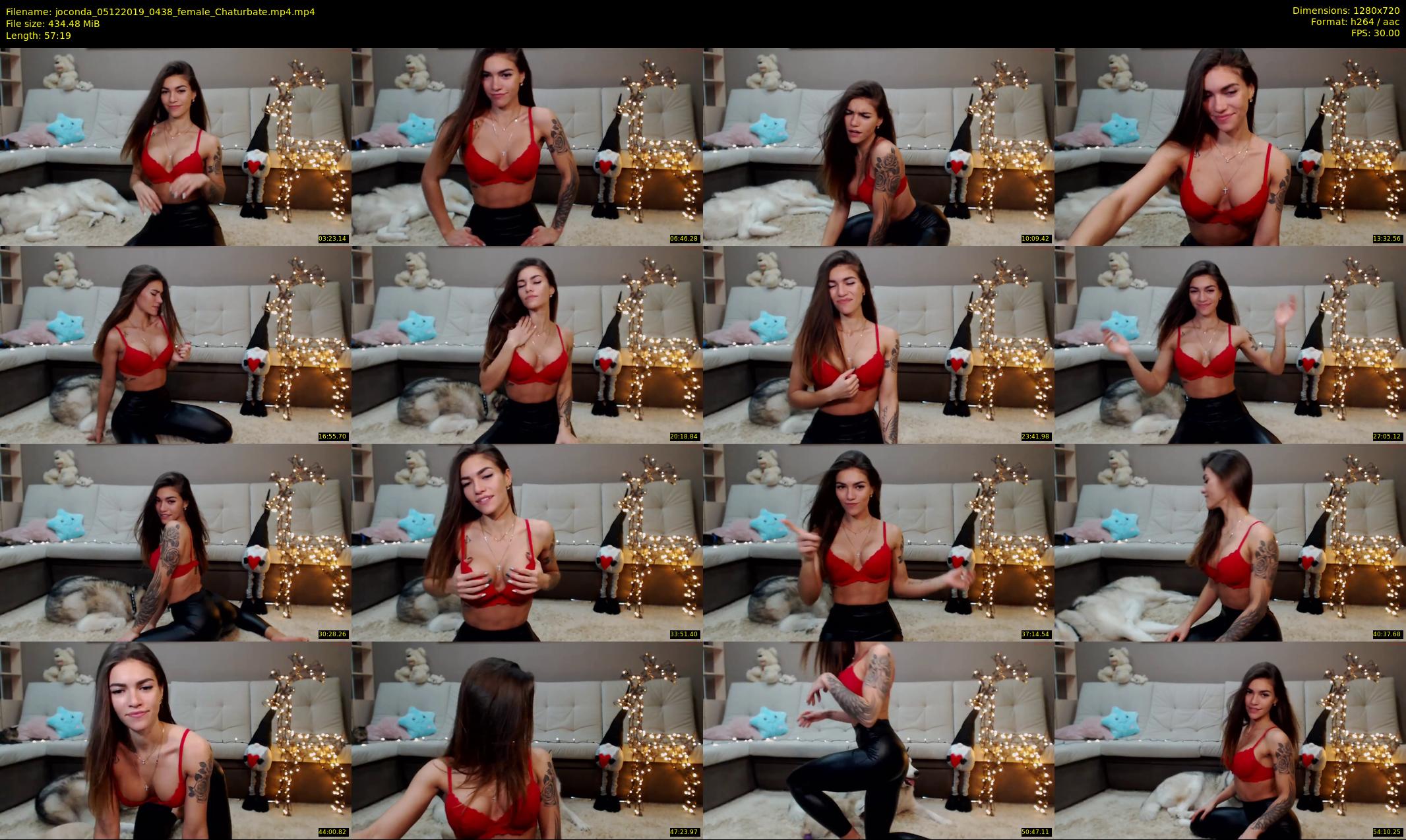 joconda — 58 minute Chaturbate female cam show recording, 720p, Dec 5, 2019