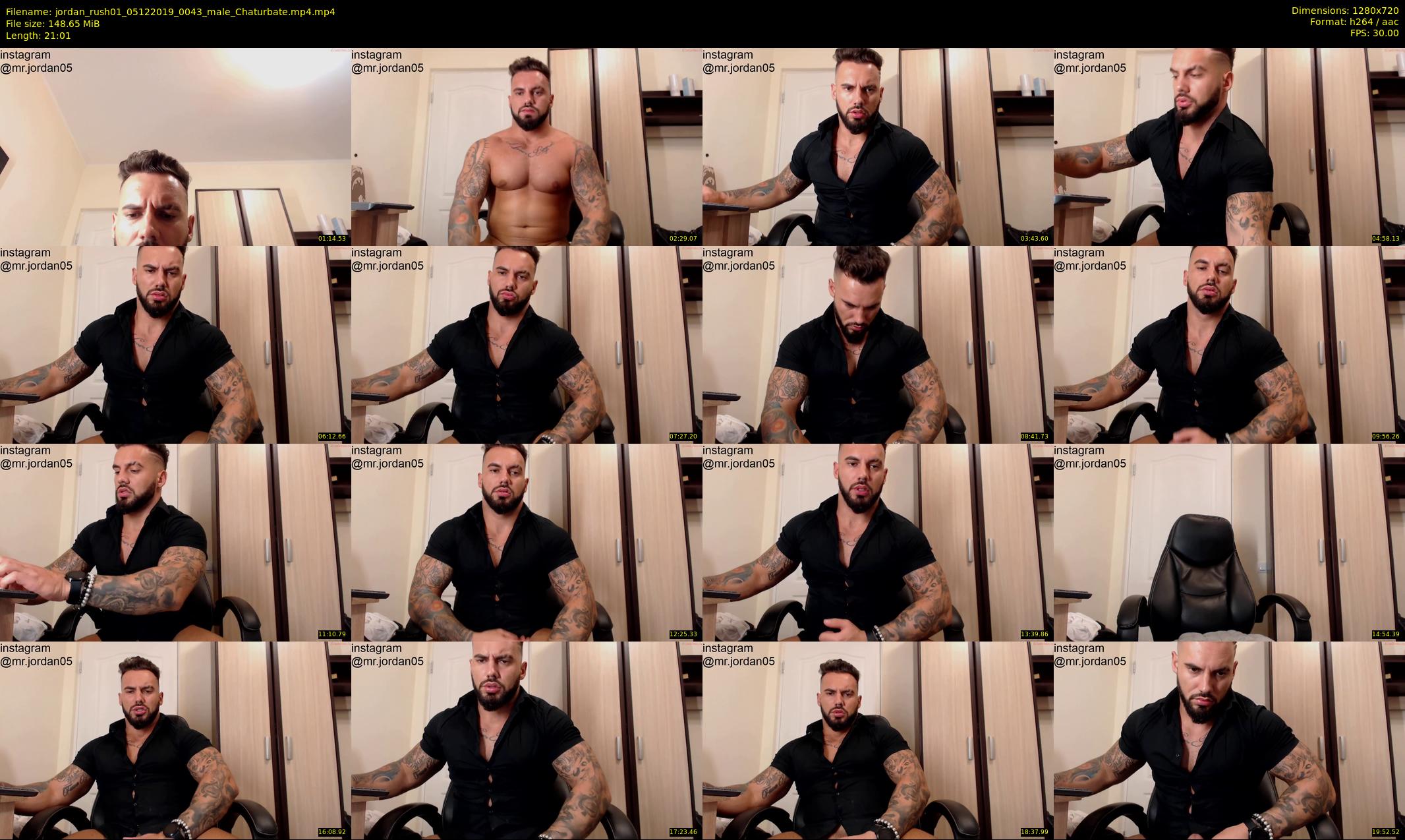 jordan_rush01 — 22 minute Chaturbate male cam show recording, 720p, Dec 5, 2019
