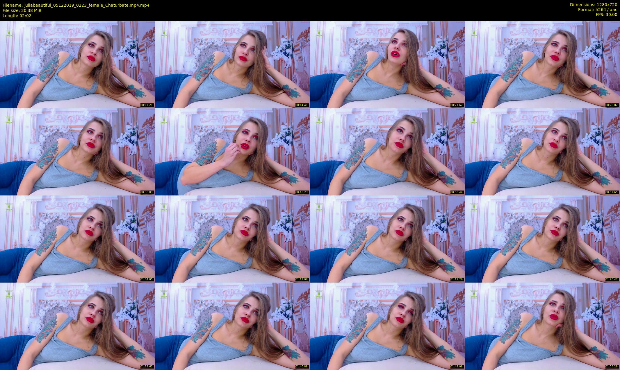 juliabeautiful — 3 minute Chaturbate female cam show recording, 720p, Dec 5, 2019