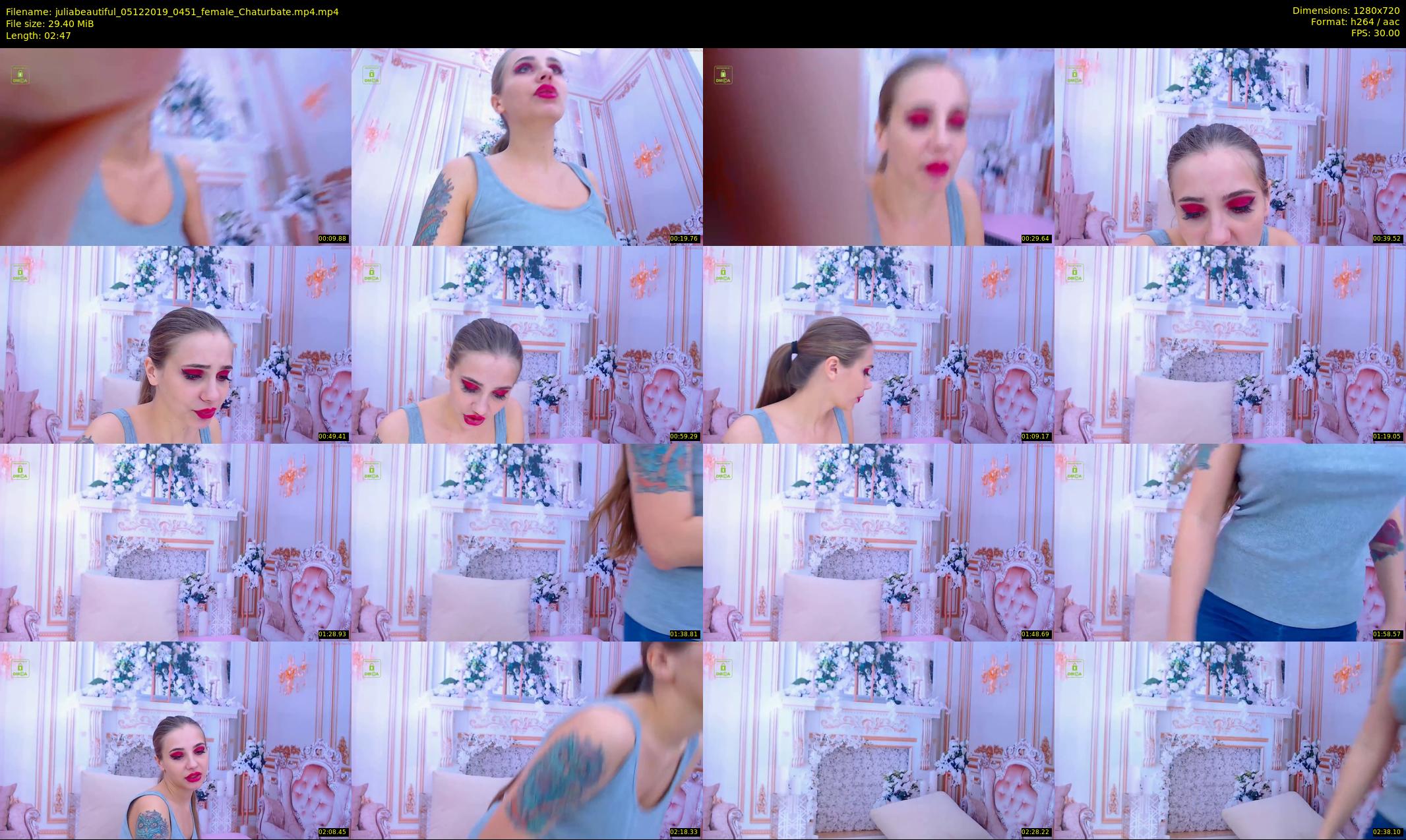 juliabeautiful — 3 minute Chaturbate female cam show recording, 720p, Dec 5, 2019