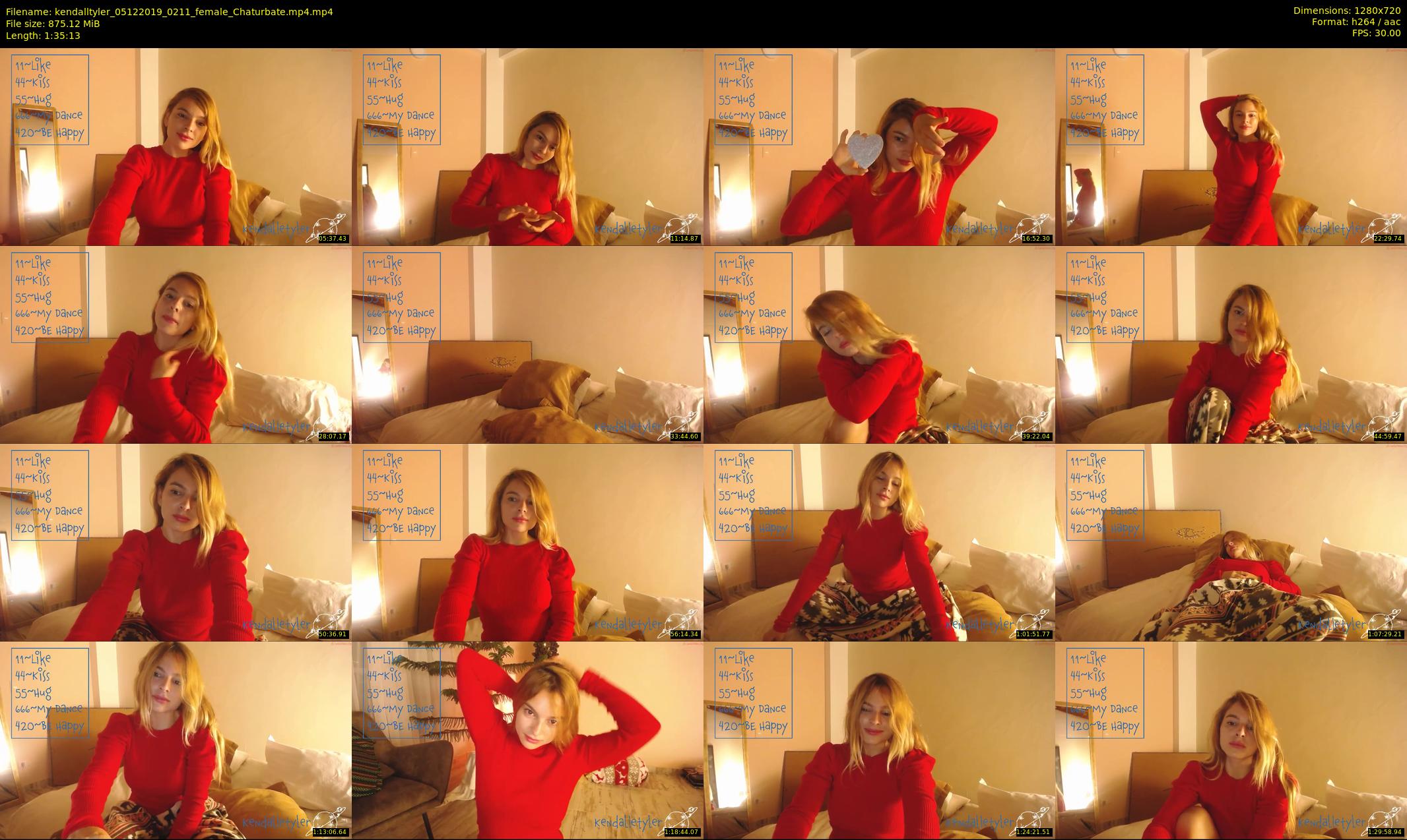 kendalltyler — 96 minute Chaturbate female cam show recording, 720p, Dec 5, 2019