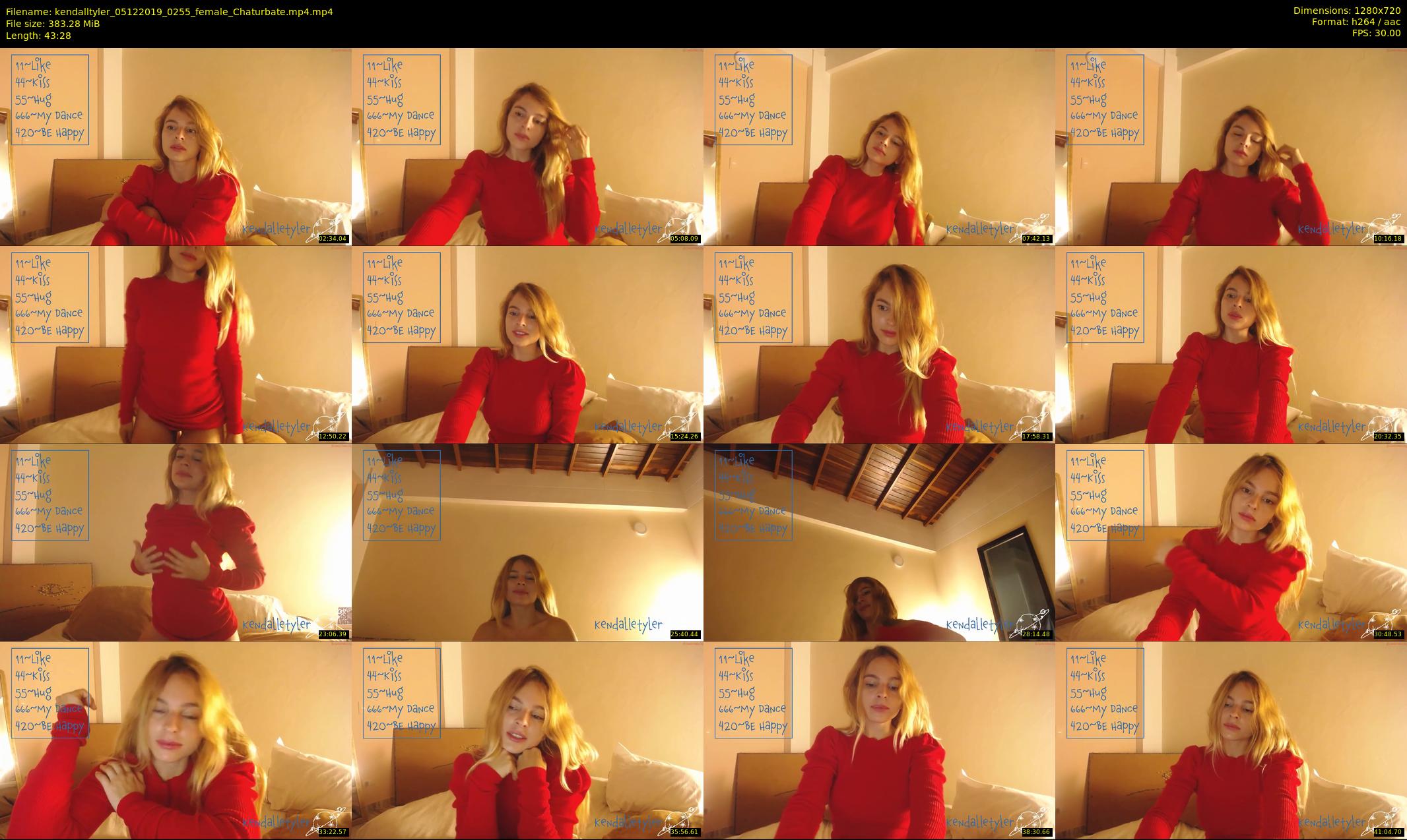 kendalltyler — 44 minute Chaturbate female cam show recording, 720p, Dec 5, 2019