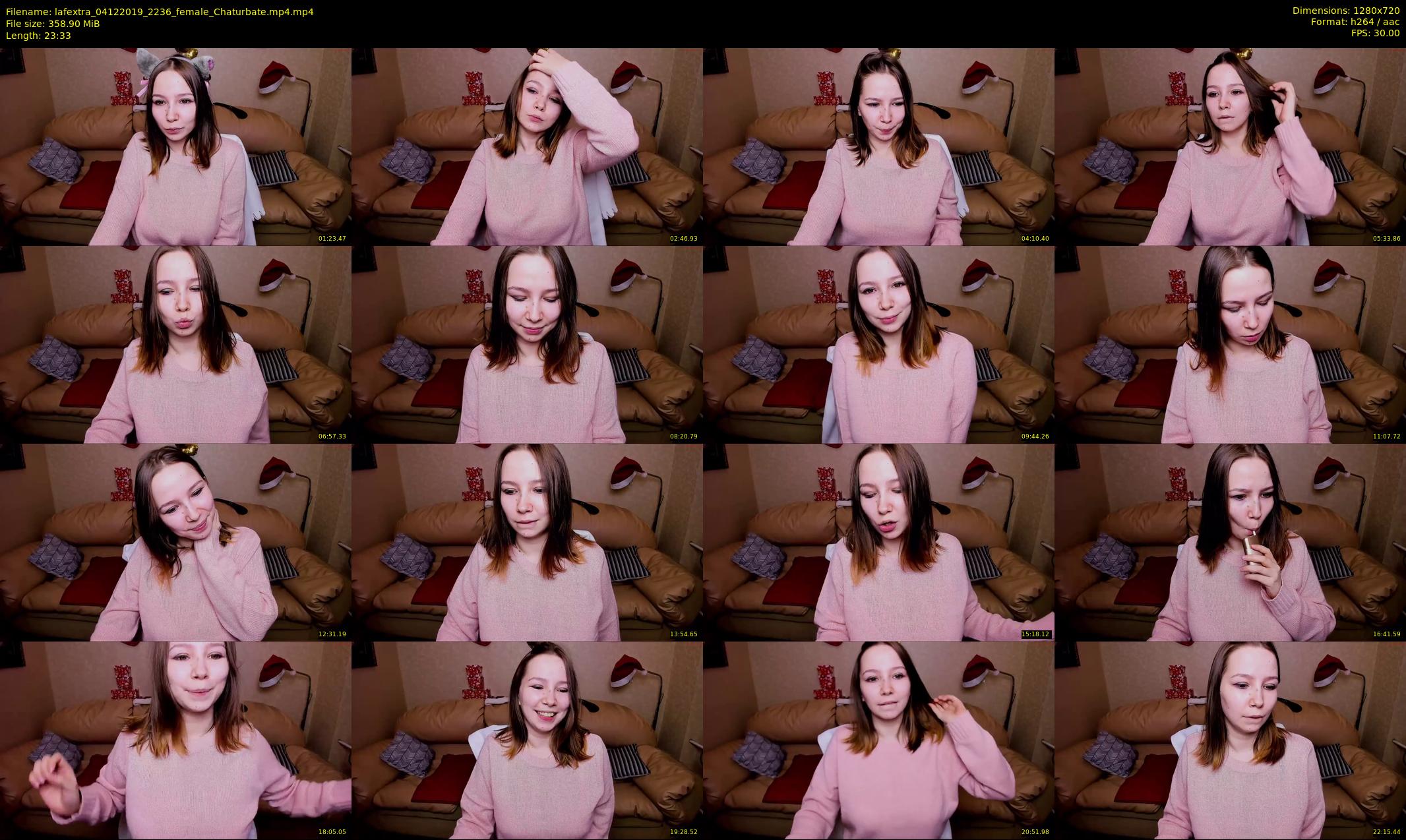 lafextra — 24 minute Chaturbate female cam show recording, 720p, Dec 4, 2019