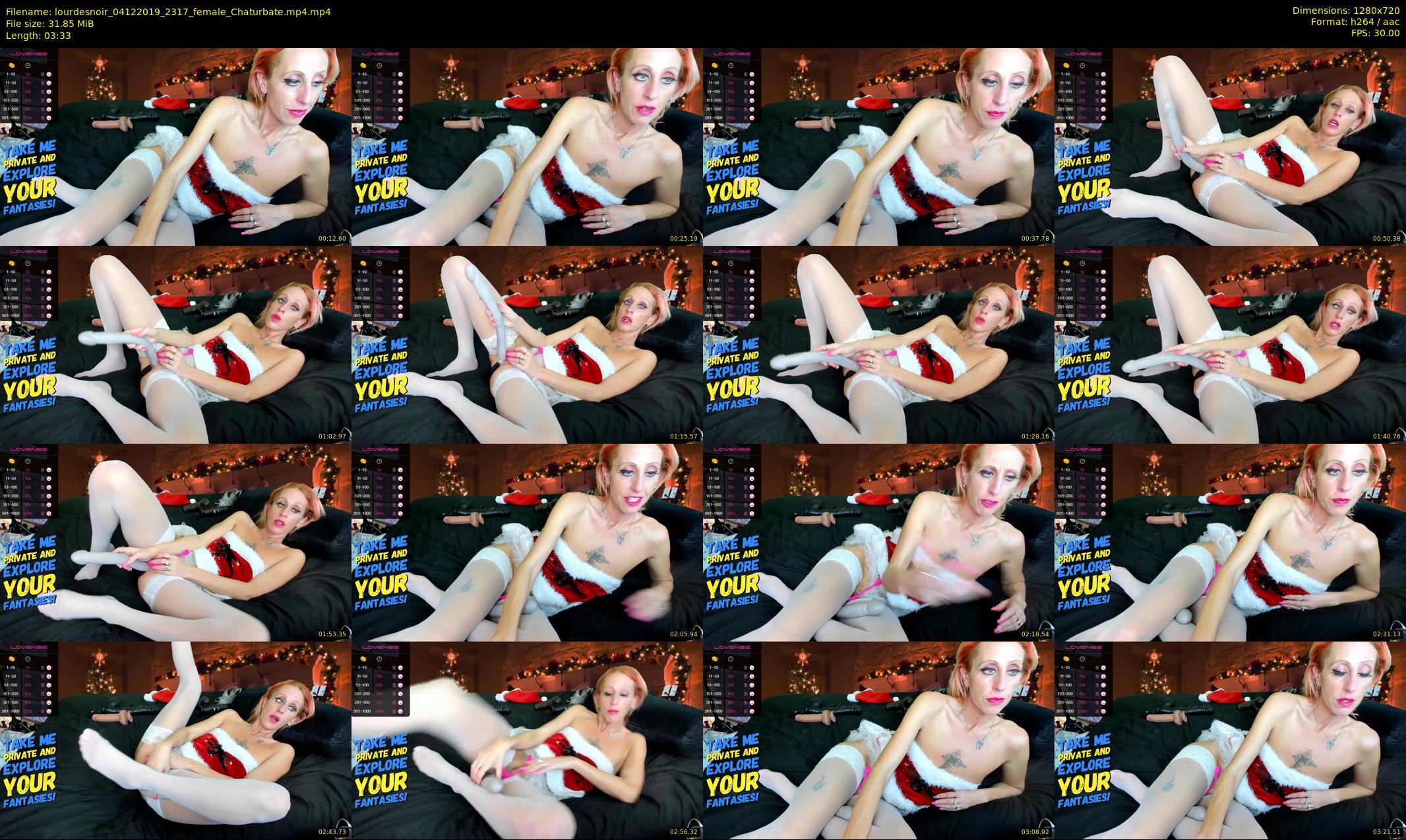 lourdesnoir — 4 minute Chaturbate female cam show recording, 720p, Dec 4, 2019