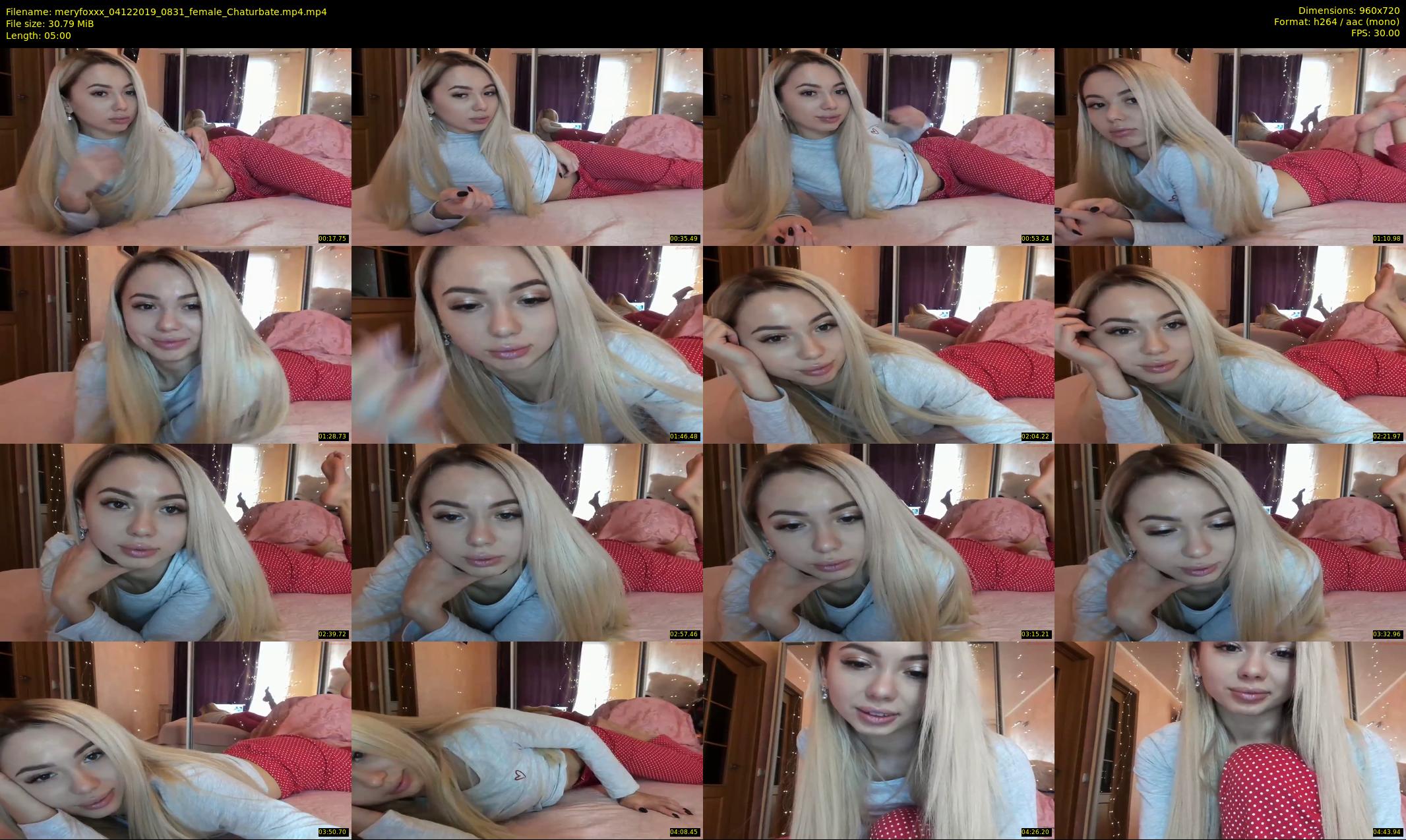meryfoxxx — 5 minute Chaturbate female cam show recording, 720p, Dec 4, 2019