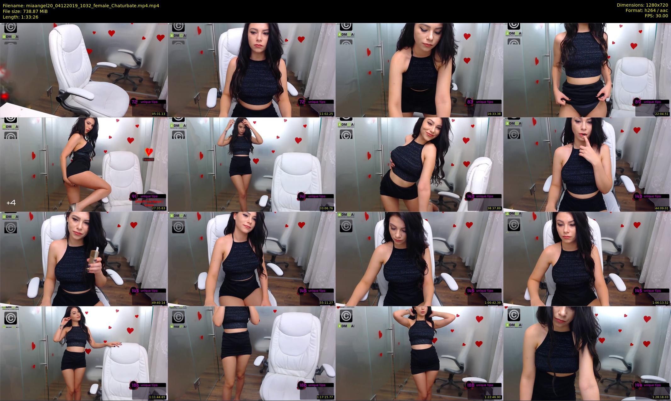 miaangel20 — 94 minute Chaturbate female cam show recording, 720p, Dec 4, 2019