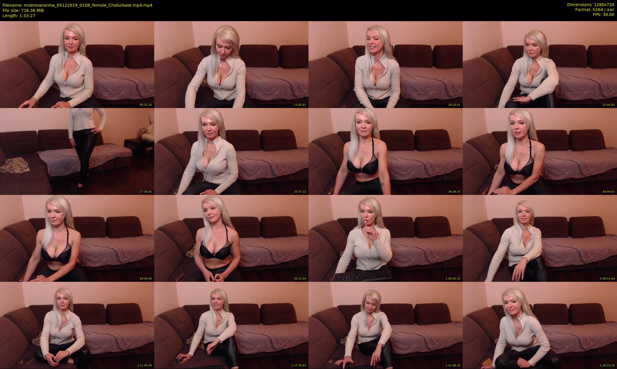 mistressnorma — 94 minute Chaturbate female cam show recording, 720p, Dec 5, 2019