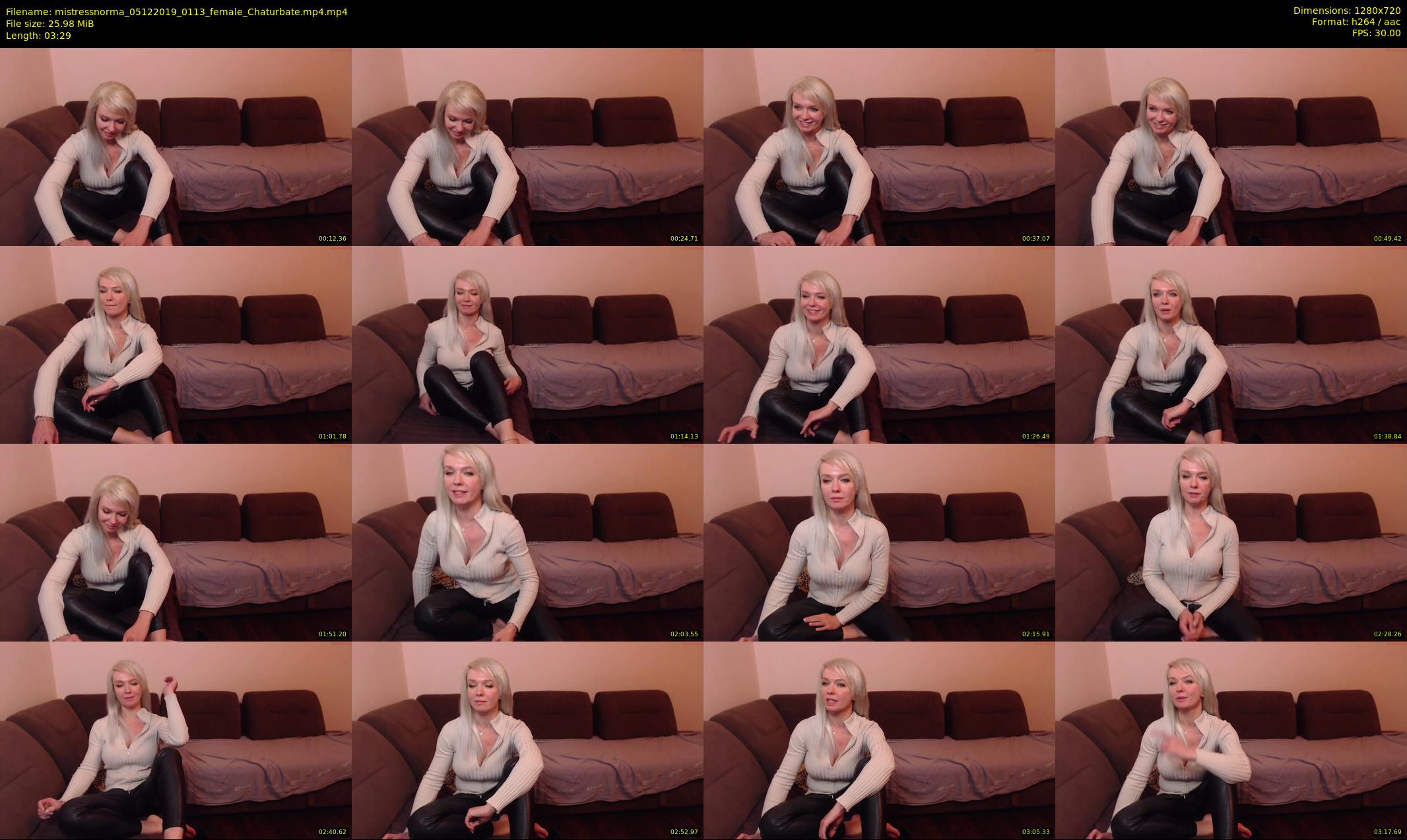 mistressnorma — 4 minute Chaturbate female cam show recording, 720p, Dec 5, 2019