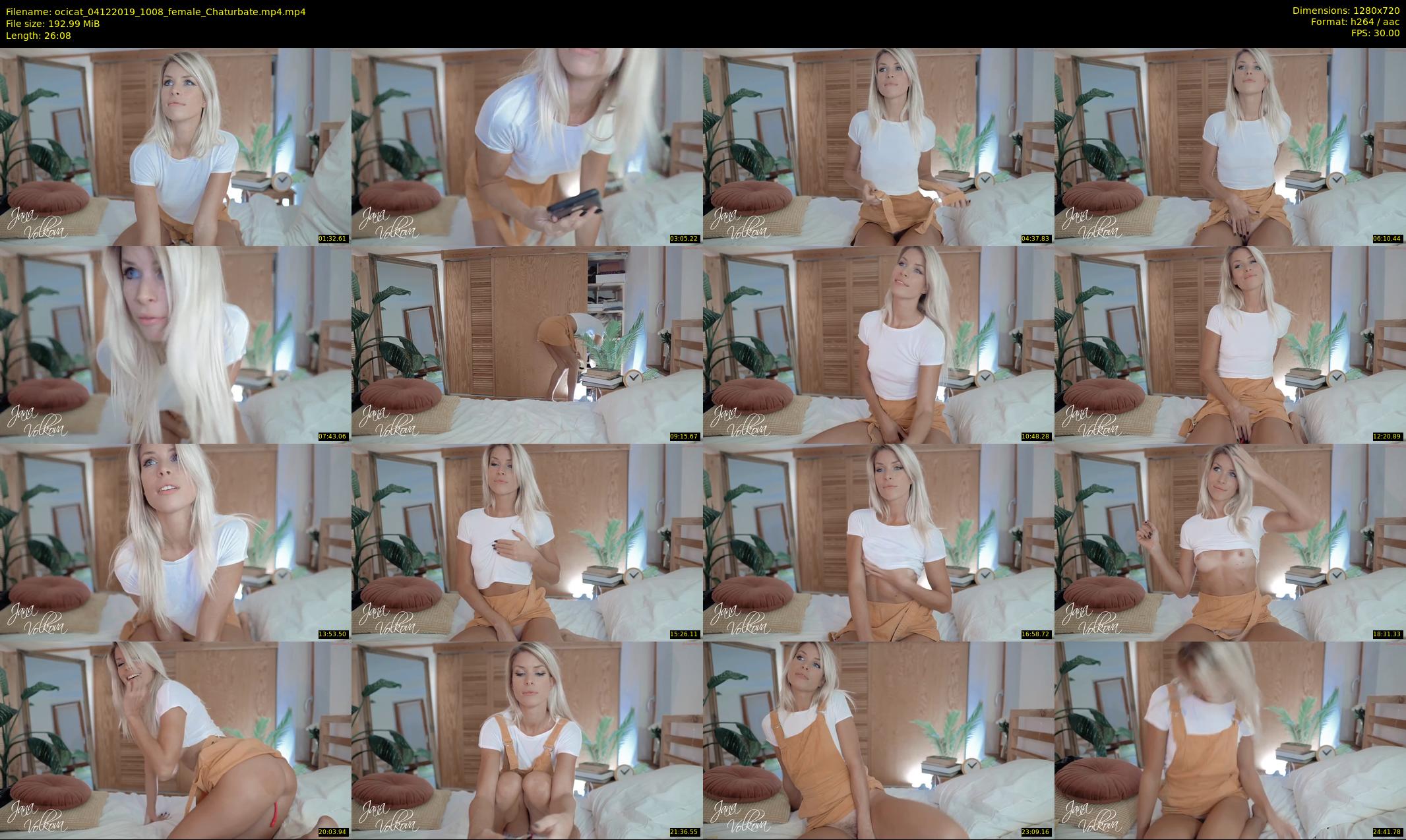 ocicat — 27 minute Chaturbate female cam show recording, 720p, Dec 4, 2019