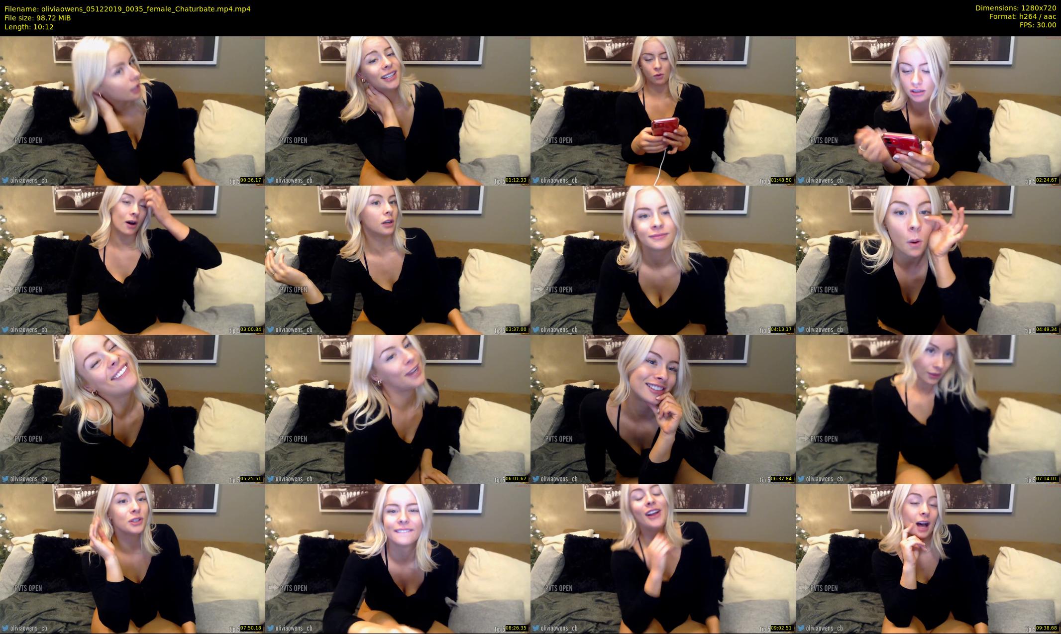 oliviaowens — 11 minute Chaturbate female cam show recording, 720p, Dec 5, 2019