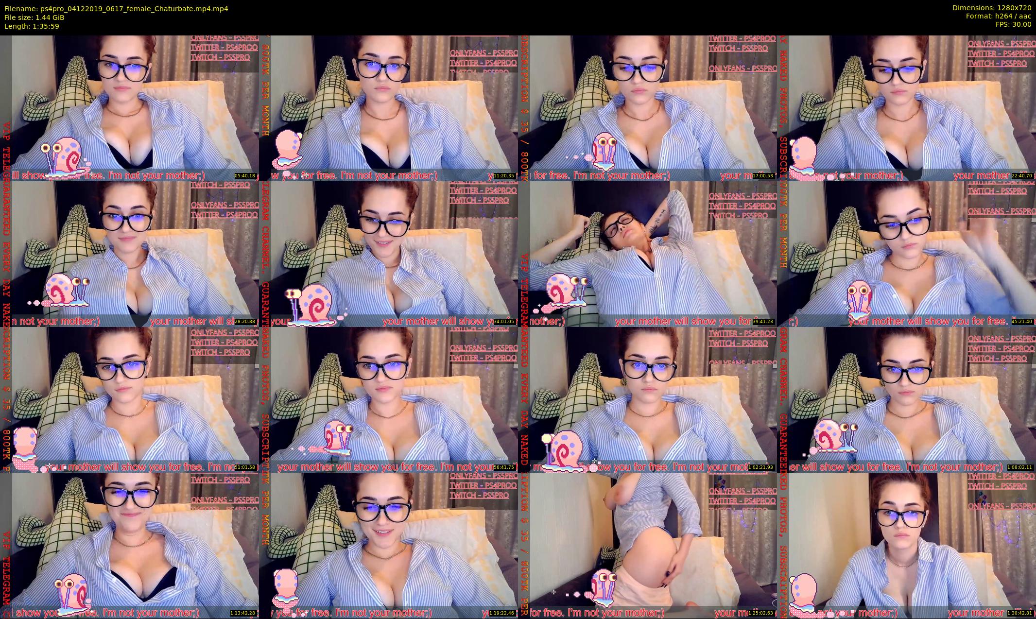 ps4pro — 96 minute Chaturbate female cam show recording, 720p, Dec 4, 2019