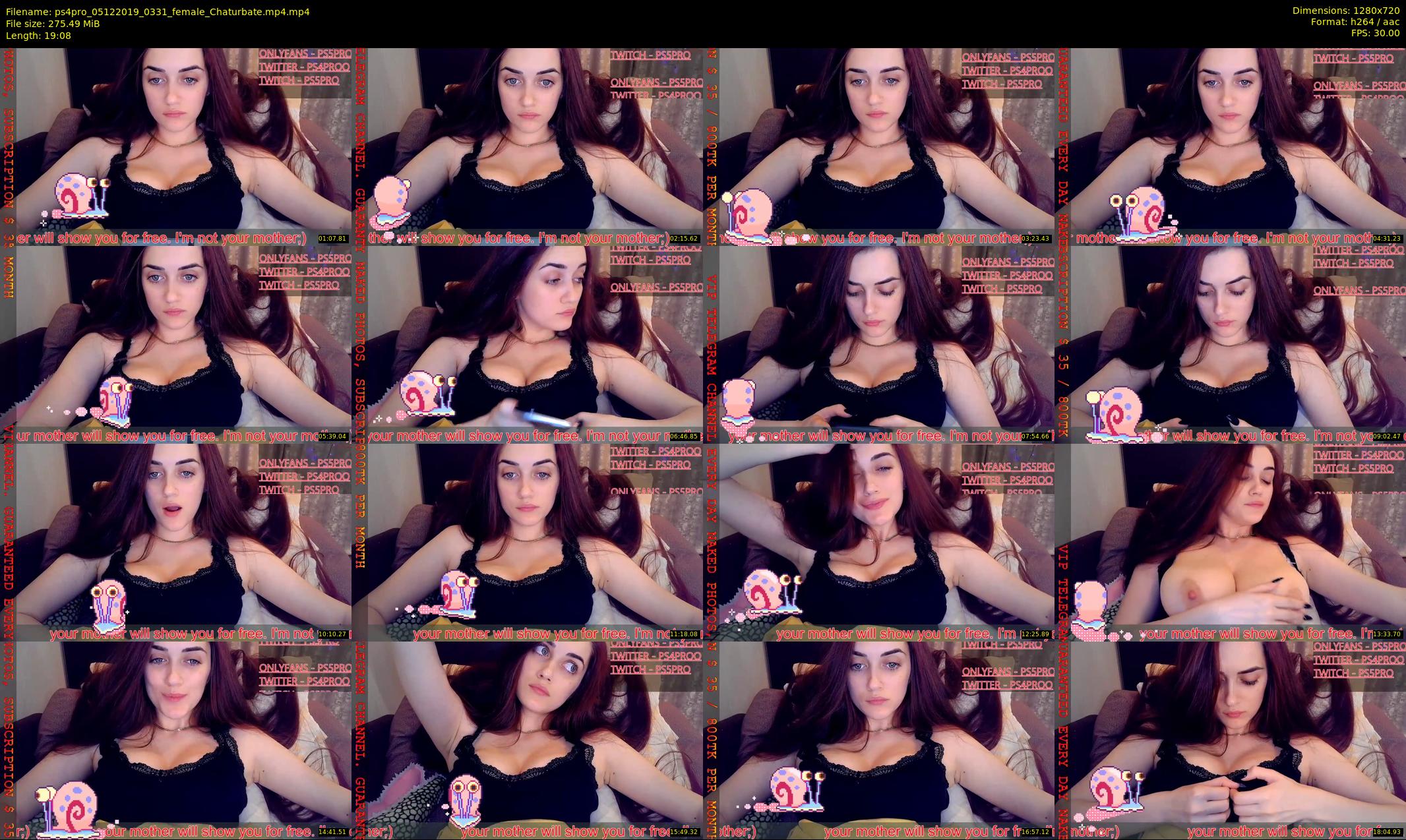 ps4pro — 20 minute Chaturbate female cam show recording, 720p, Dec 5, 2019