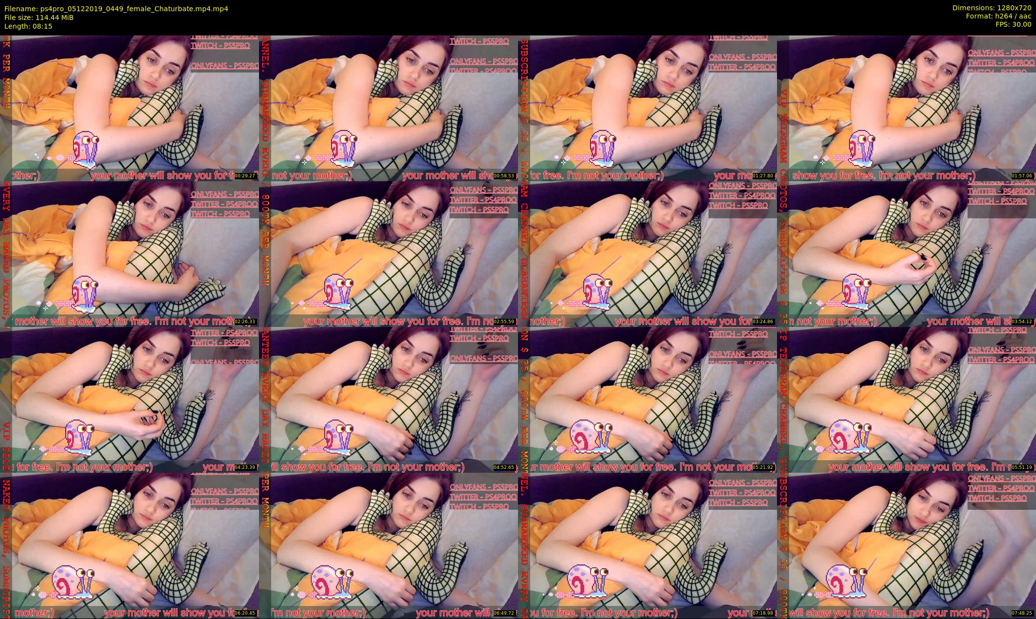 ps4pro — 9 minute Chaturbate female cam show recording, 720p, Dec 5, 2019