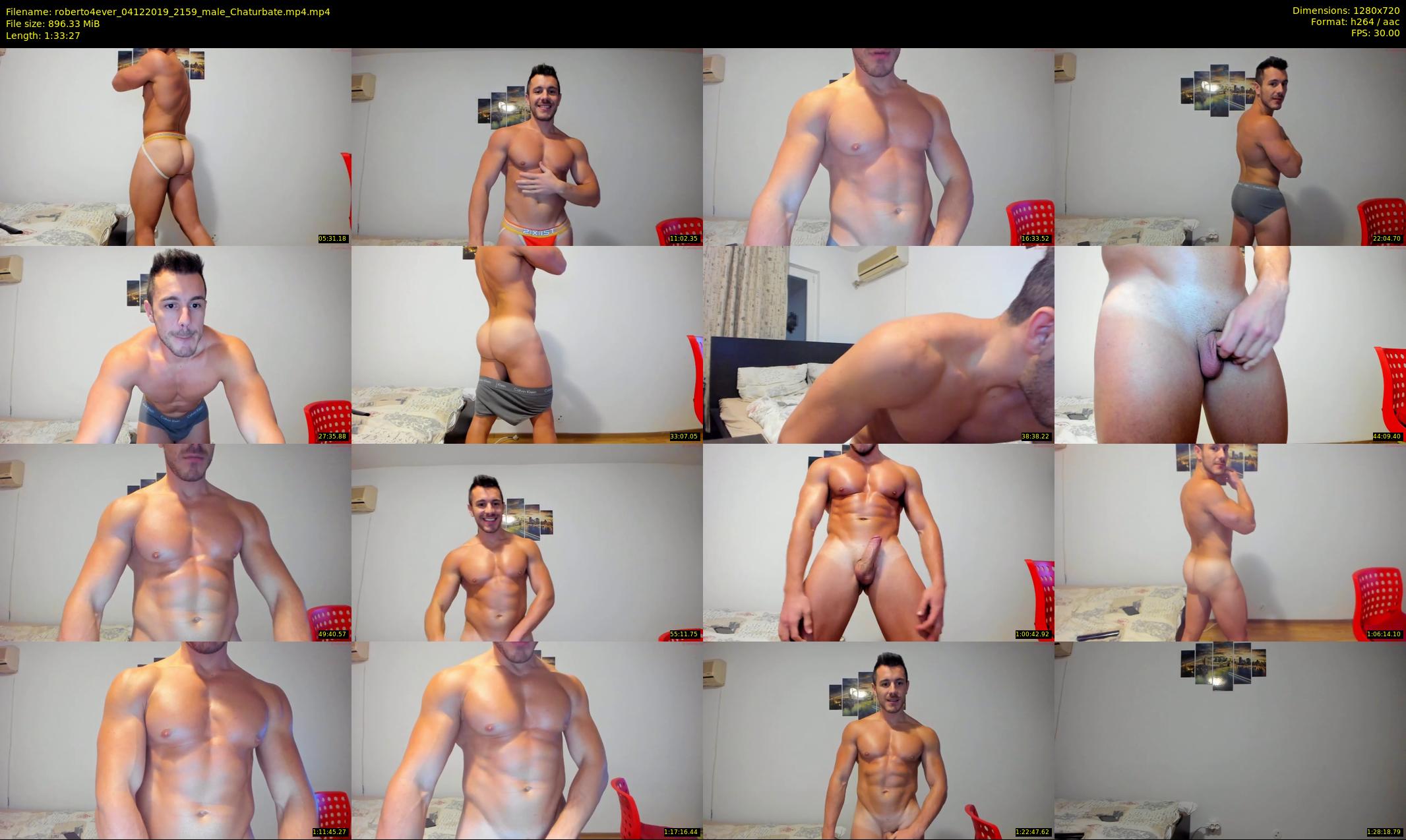 roberto4ever — 94 minute Chaturbate male cam show recording, 720p, Dec 4, 2019