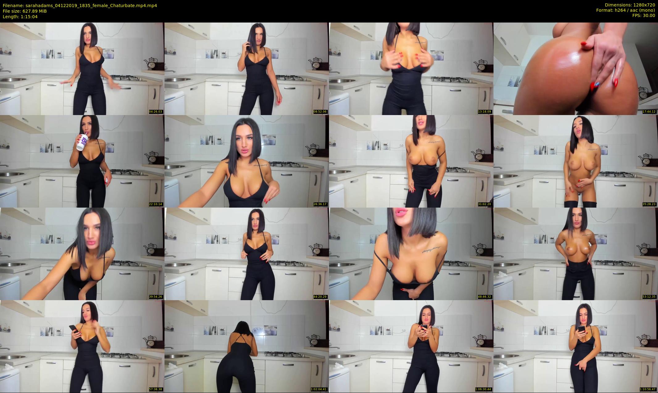 sarahadams — 76 minute Chaturbate female cam show recording, 720p, Dec 4, 2019