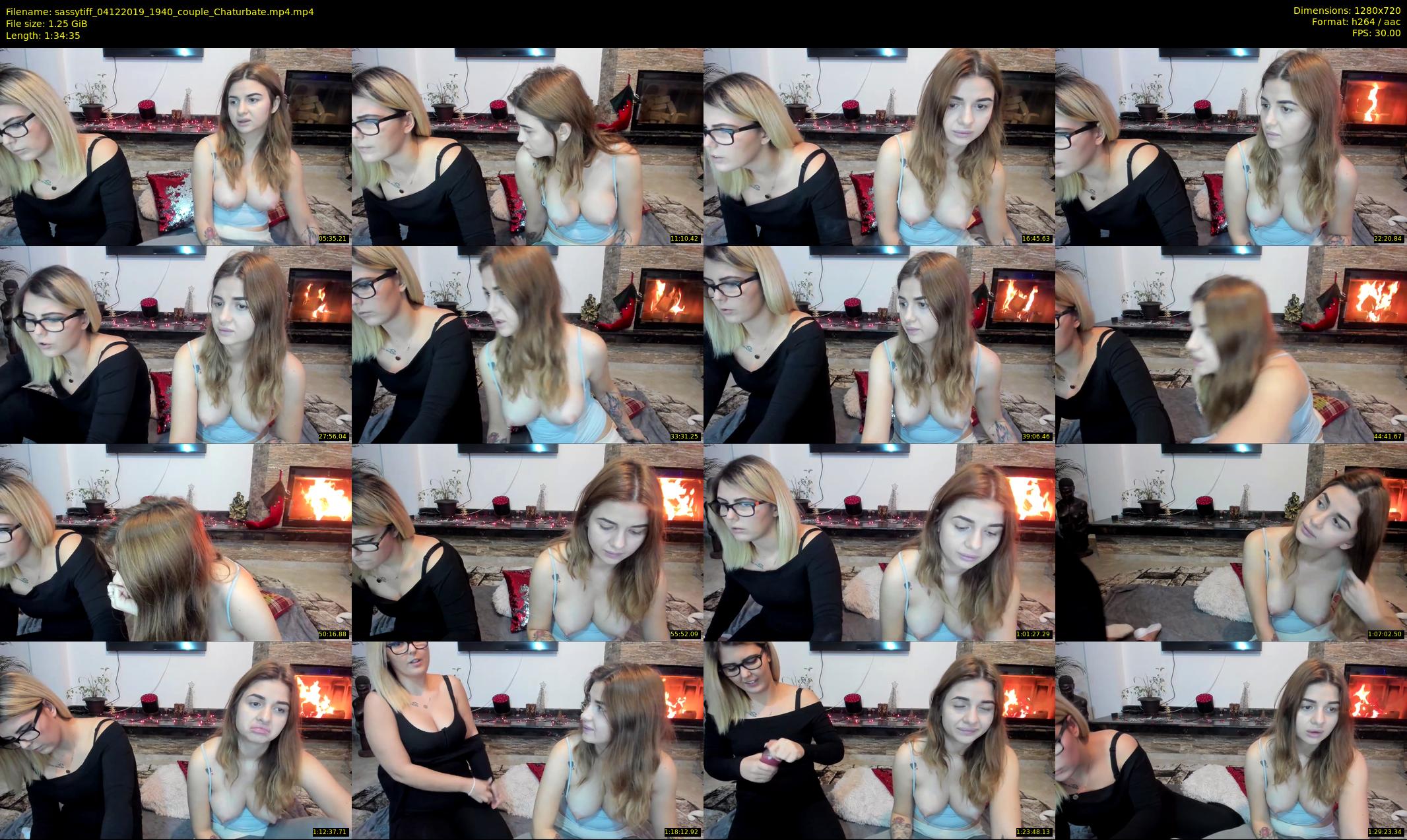 sassytiff — 95 minute Chaturbate couple cam show recording, 720p, Dec 4, 2019