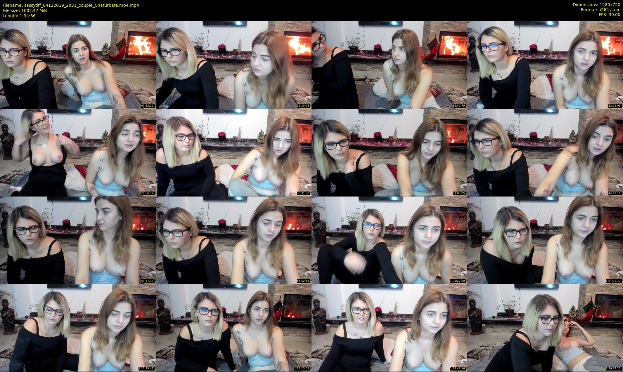 sassytiff — 95 minute Chaturbate couple cam show recording, 720p, Dec 4, 2019