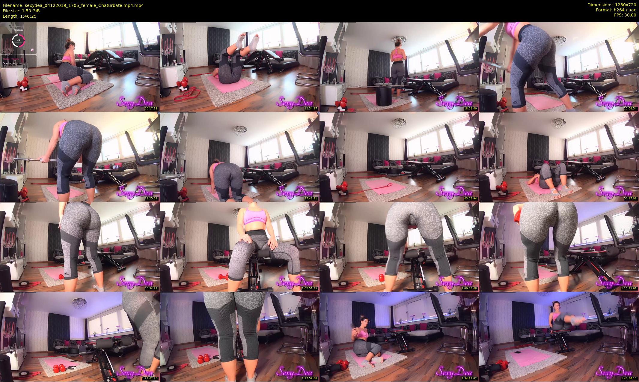 sexydea — 107 minute Chaturbate female cam show recording, 720p, Dec 4, 2019