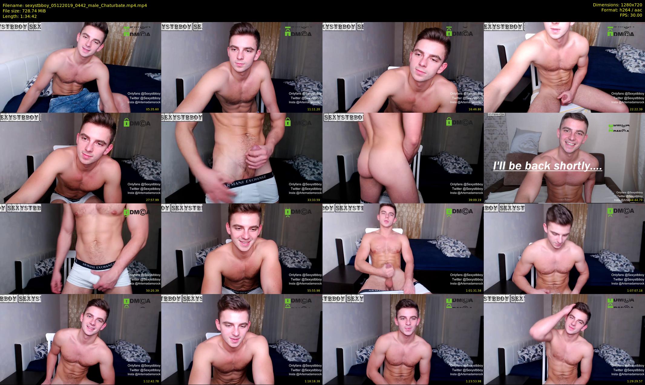 sexystbboy — 95 minute Chaturbate male cam show recording, 720p, Dec 5, 2019