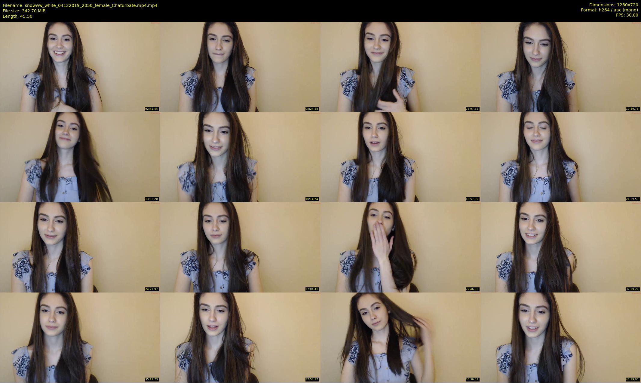 snowww_white — 46 minute Chaturbate female cam show recording, 720p, Dec 4, 2019