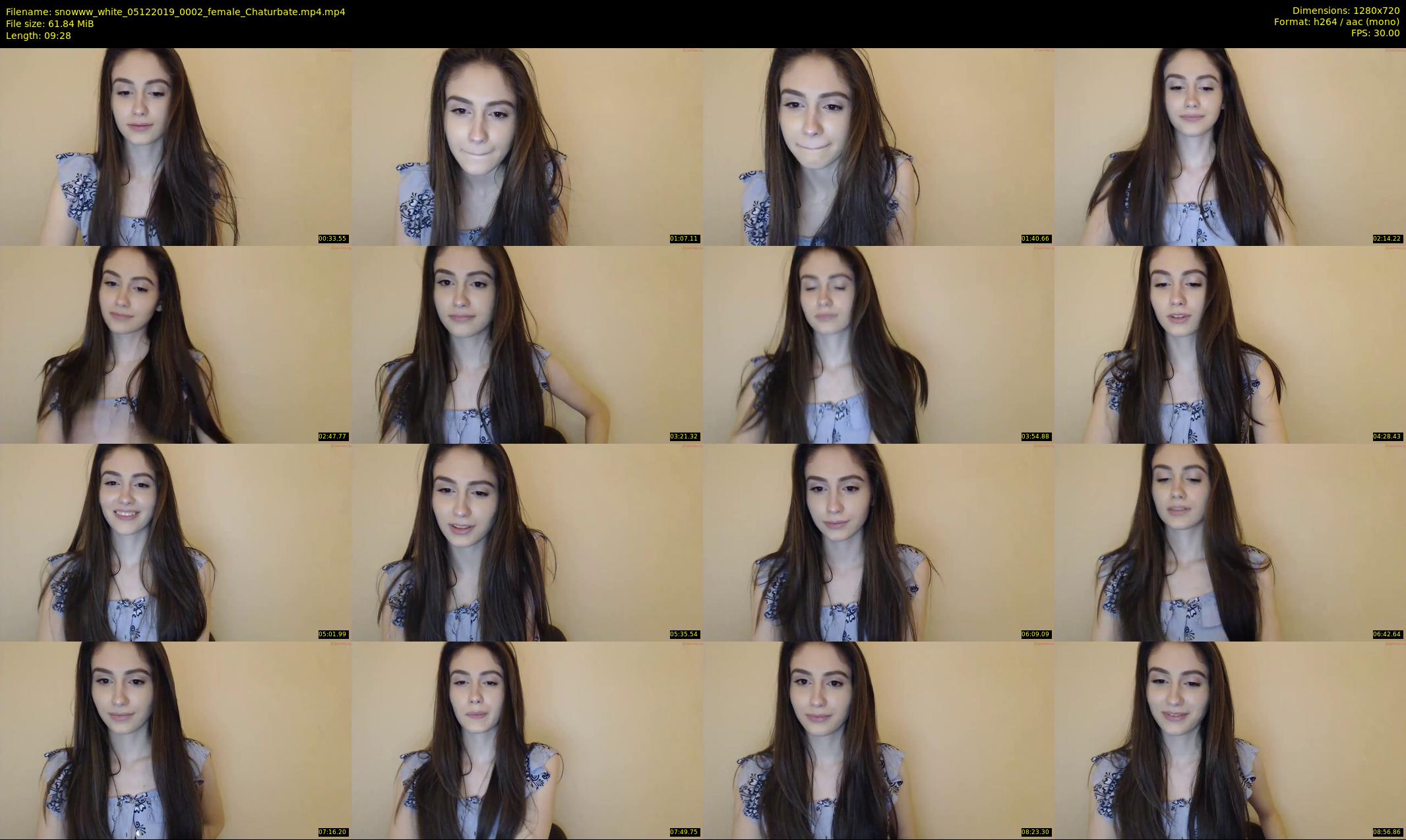 snowww_white — 10 minute Chaturbate female cam show recording, 720p, Dec 5, 2019