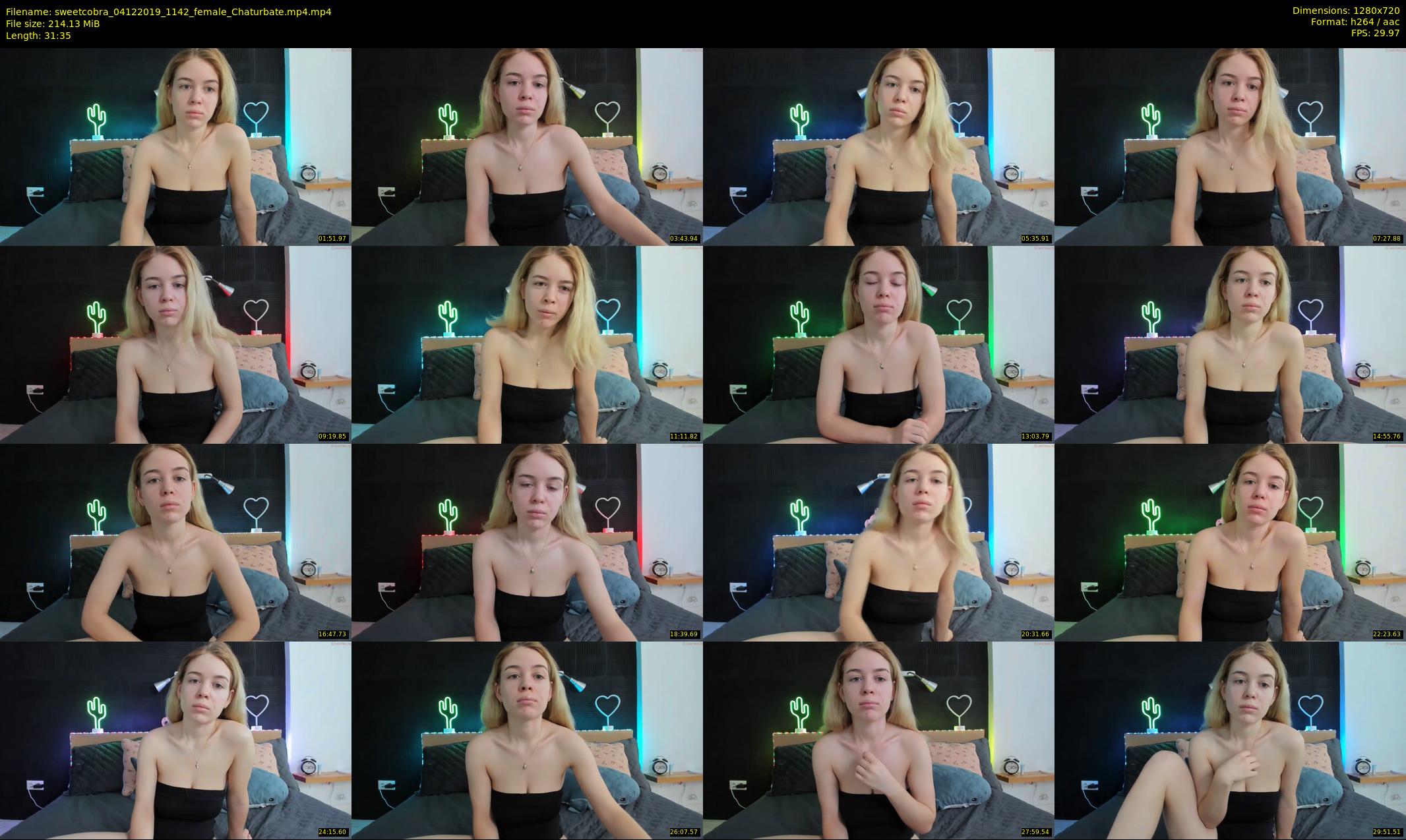 sweetcobra — 32 minute Chaturbate female cam show recording, 720p, Dec 4, 2019