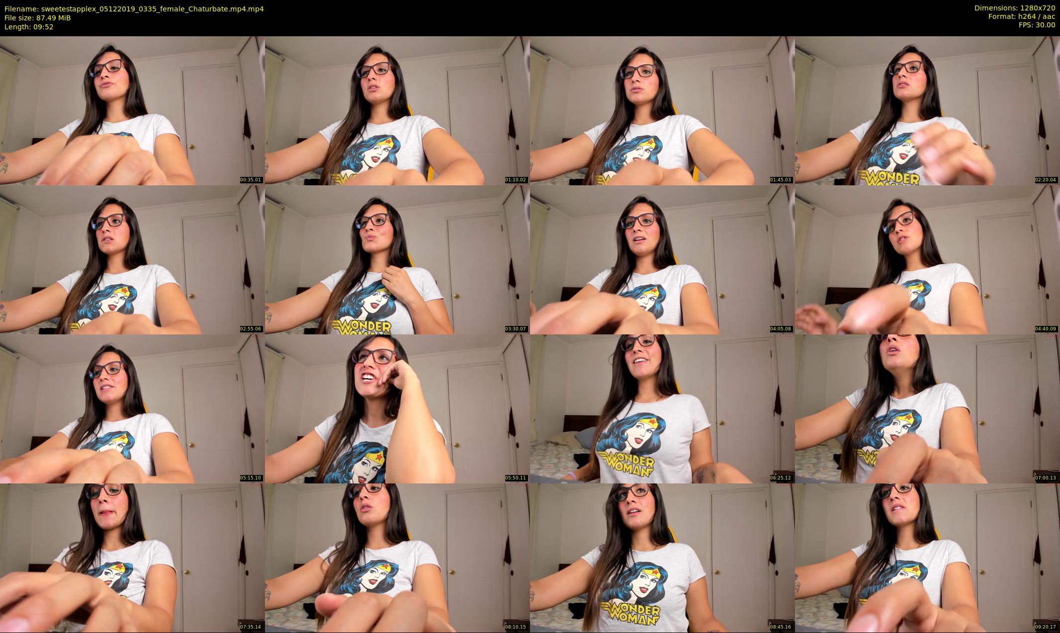 sweetestapplex — 10 minute Chaturbate female cam show recording, 720p, Dec 5, 2019