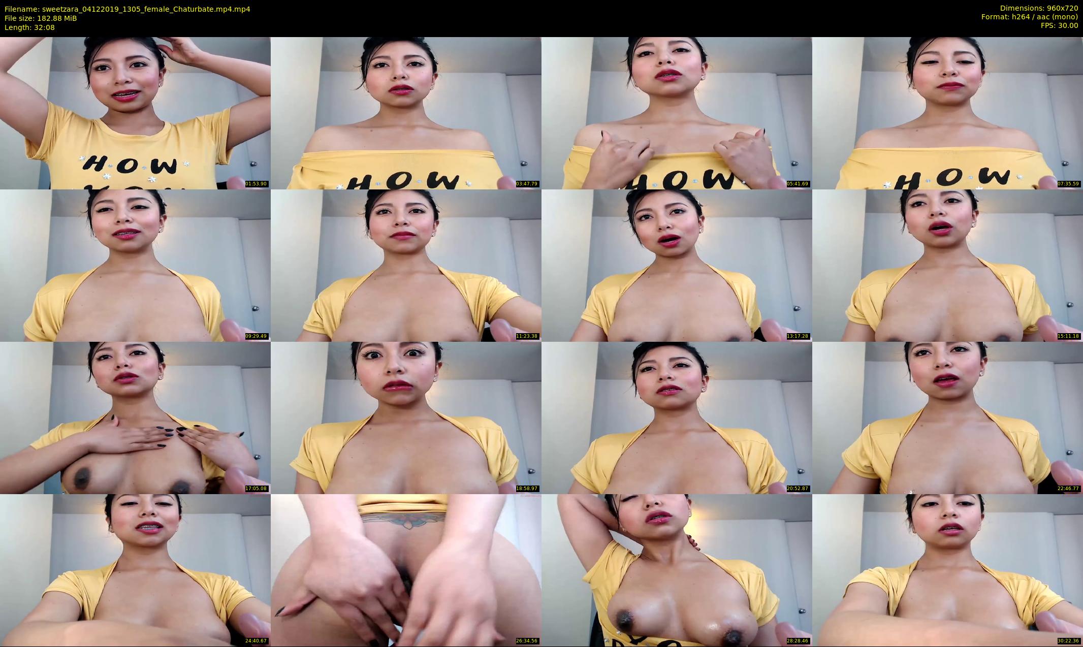 sweetzara — 33 minute Chaturbate female cam show recording, 720p, Dec 4, 2019