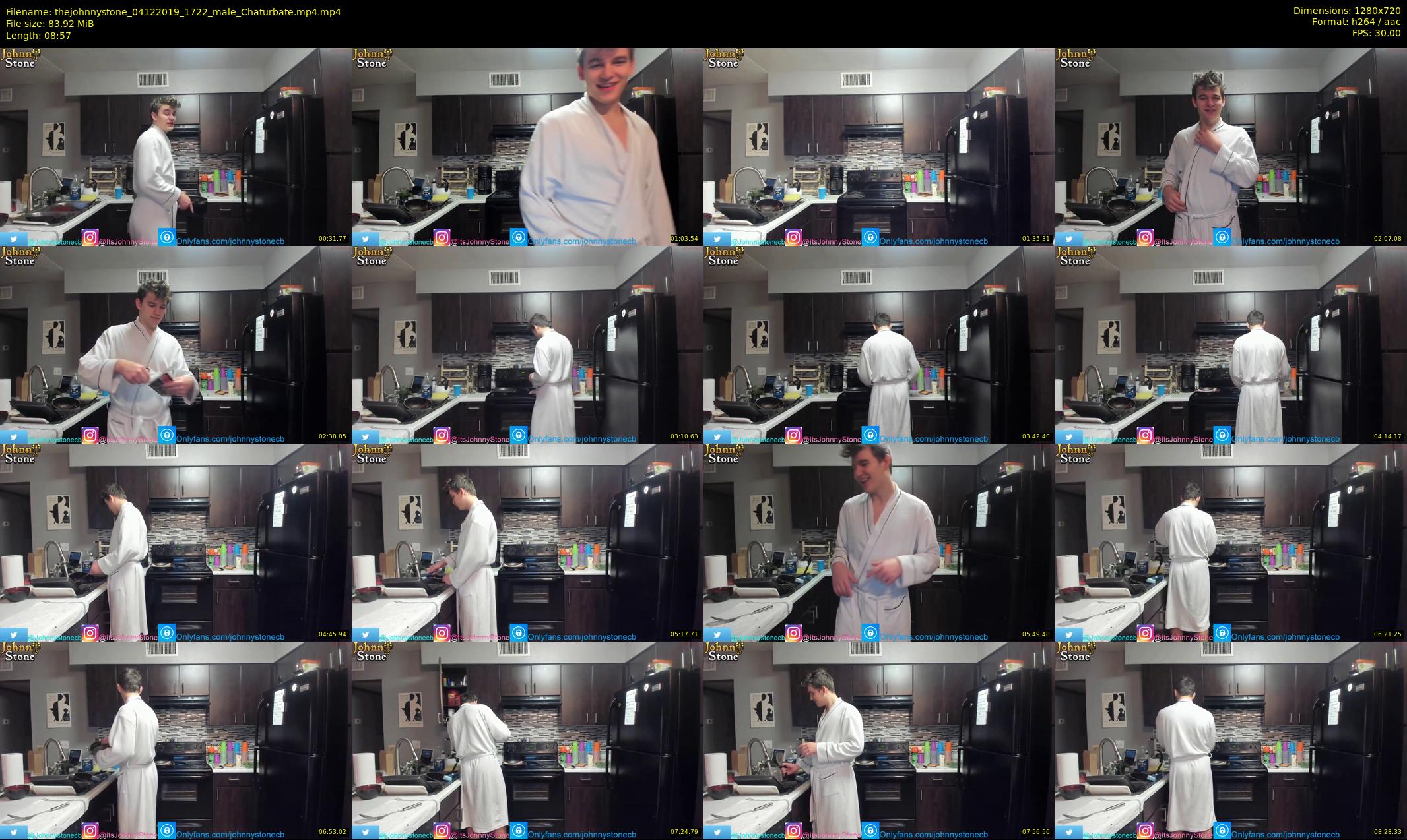 thejohnnystone — 9 minute Chaturbate male cam show recording, 720p, Dec 4, 2019