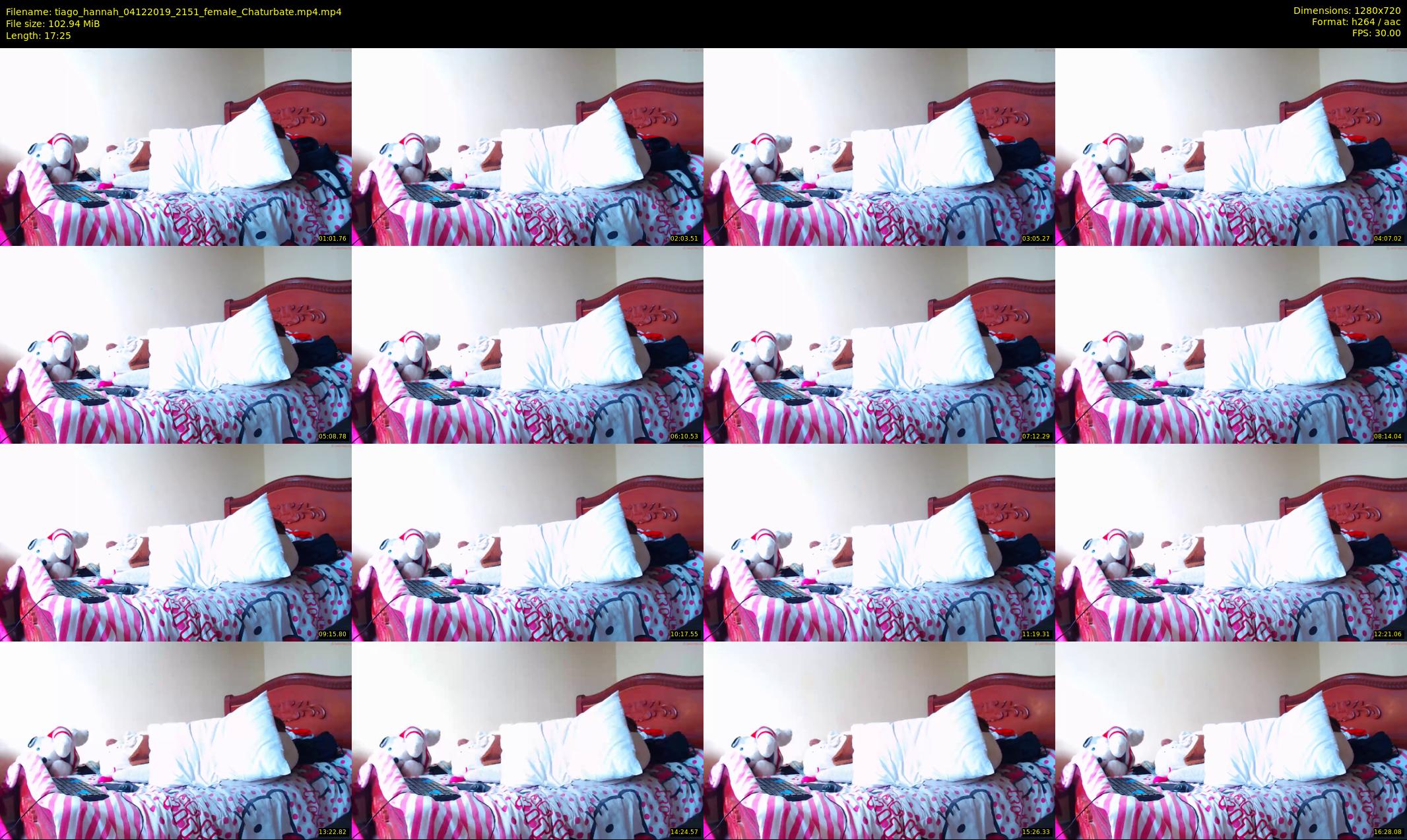 tiago_hannah — 18 minute Chaturbate couple cam show recording, 720p, Dec 4, 2019