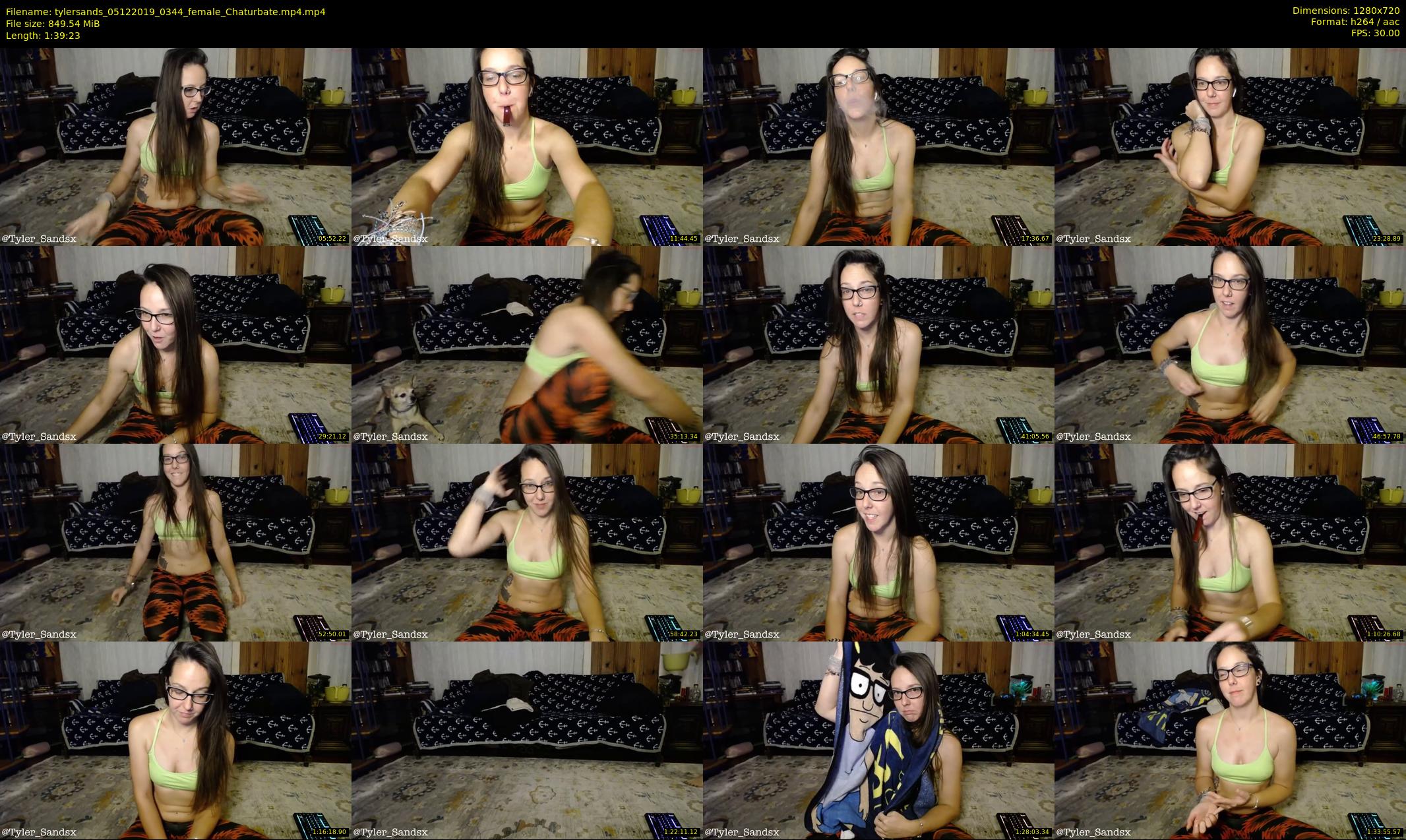 tylersands — 100 minute Chaturbate female cam show recording, 720p, Dec 5, 2019