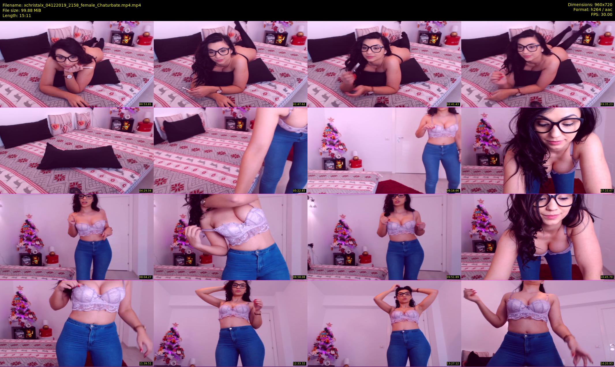 xchristalx — 16 minute Chaturbate female cam show recording, 720p, Dec 4, 2019
