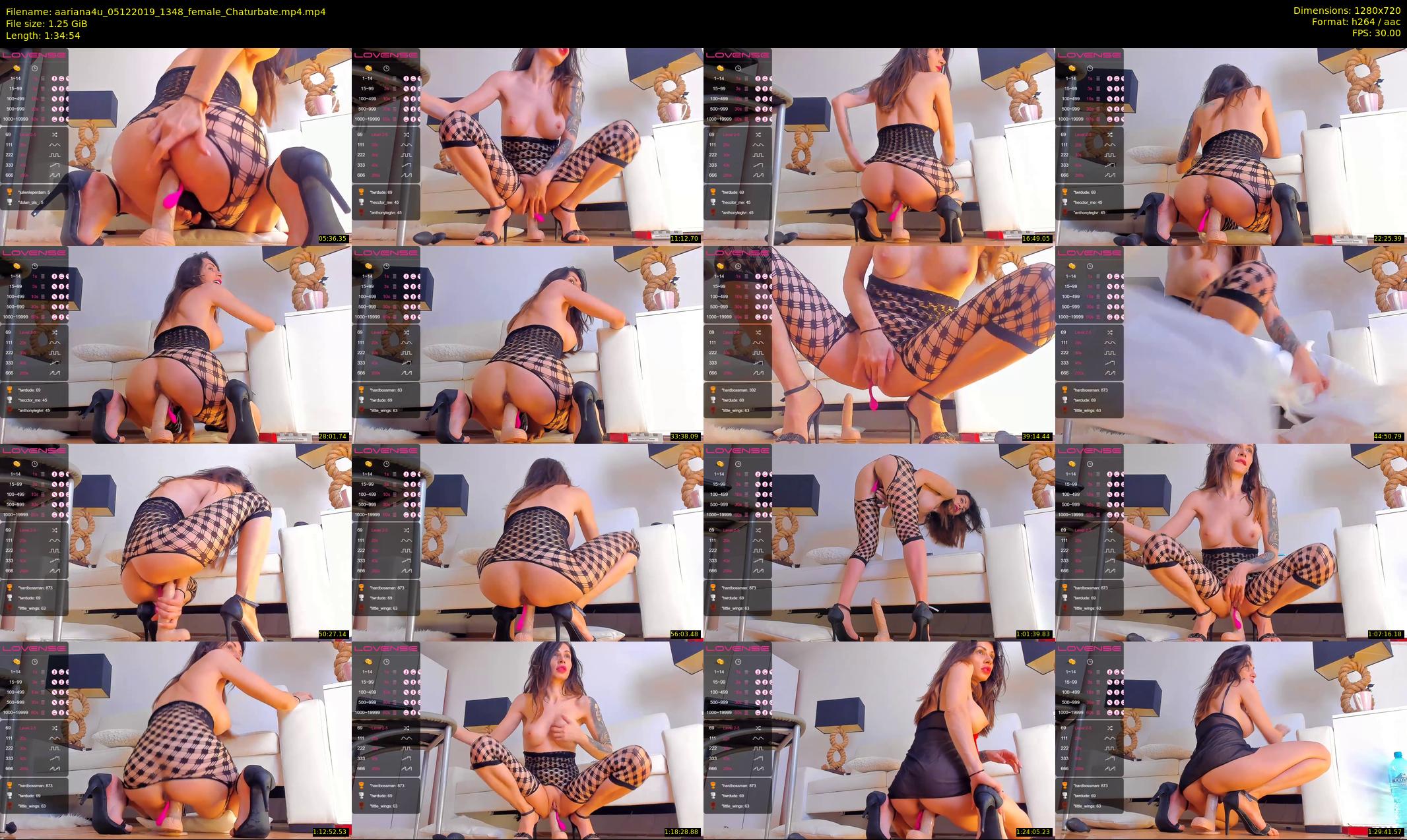 aariana4u — 95 minute Chaturbate female cam show recording, 720p, Dec 5, 2019