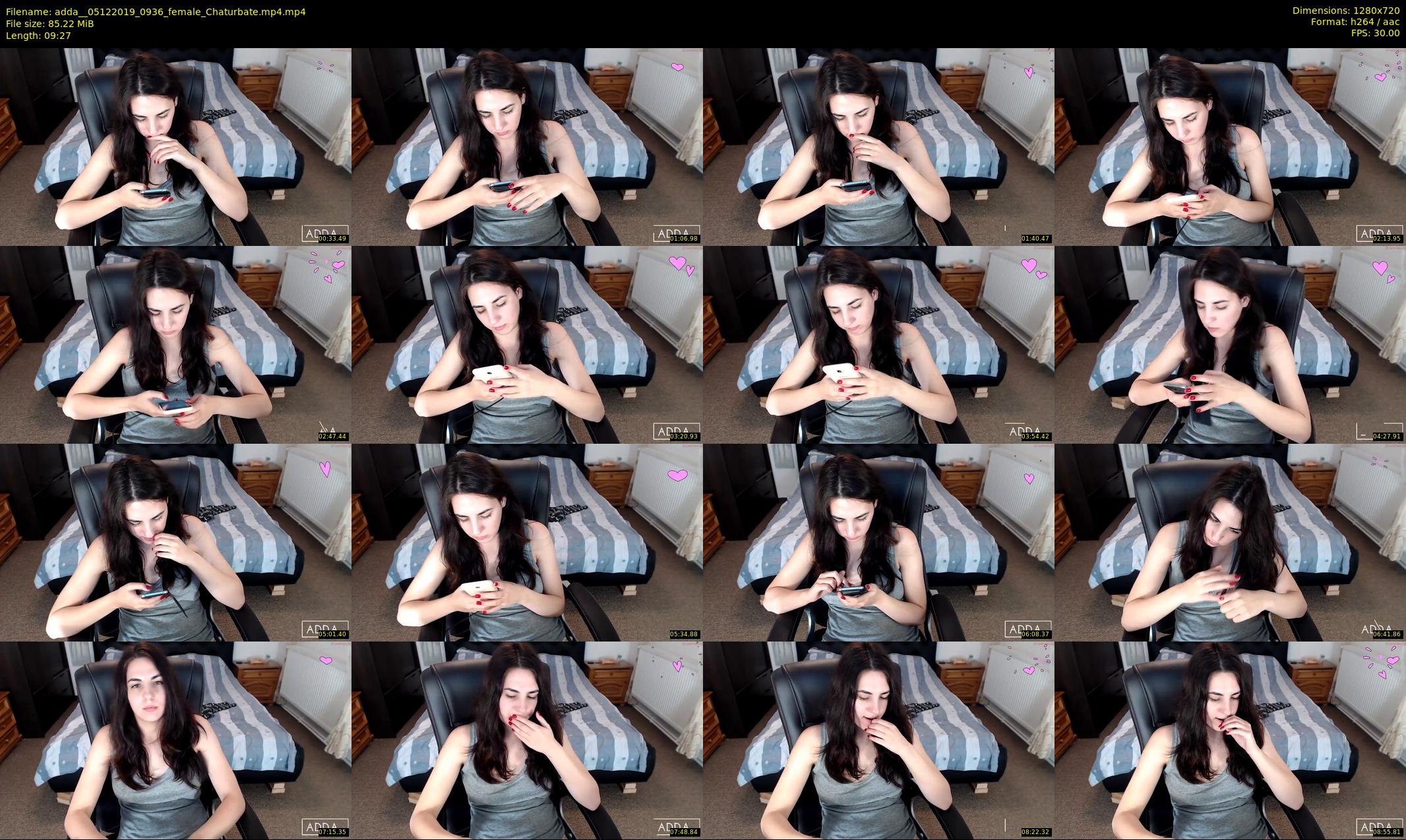 adda_ — 10 minute Chaturbate female cam show recording, 720p, Dec 5, 2019