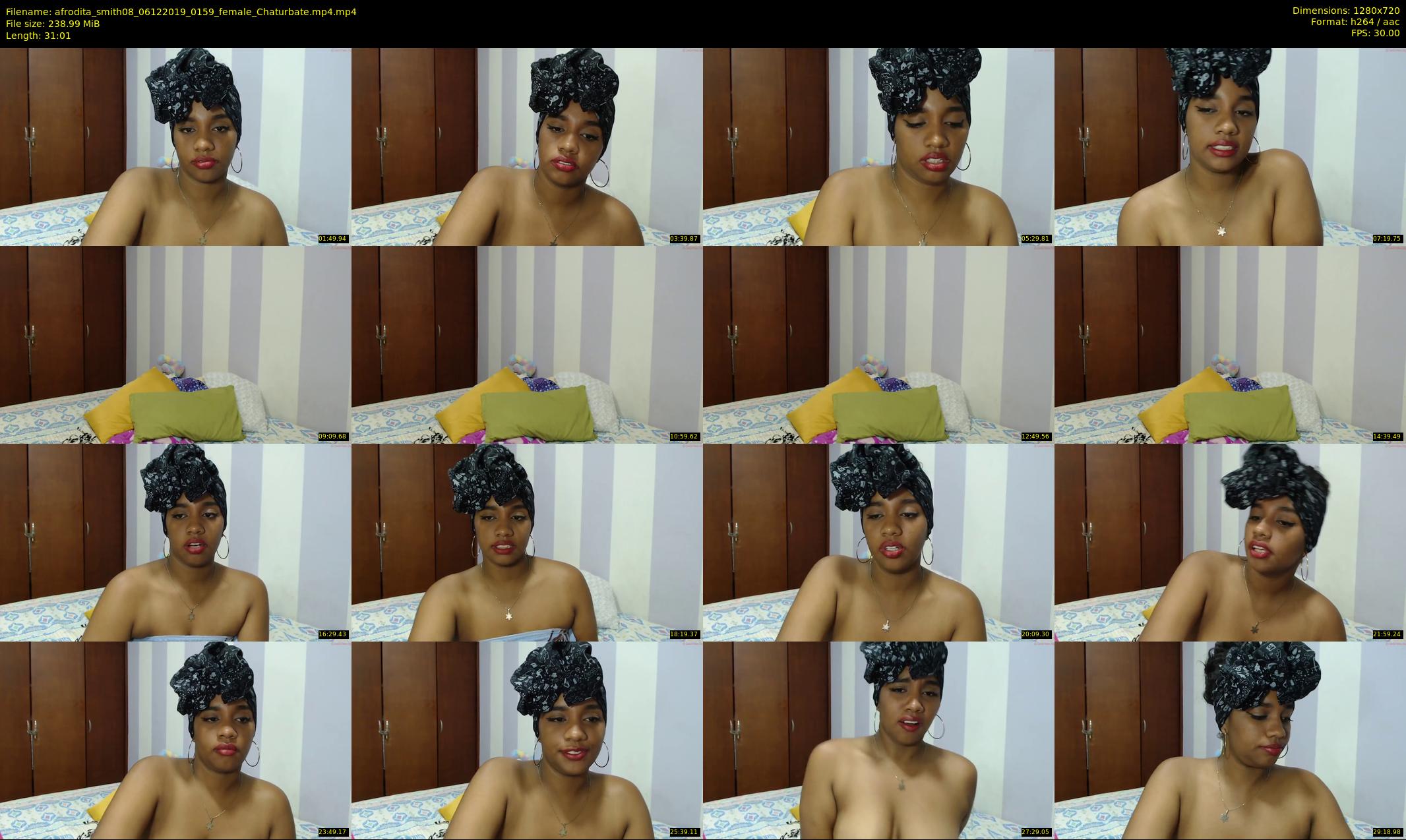 afrodita_smith08 — 32 minute Chaturbate female cam show recording, 720p, Dec 6, 2019