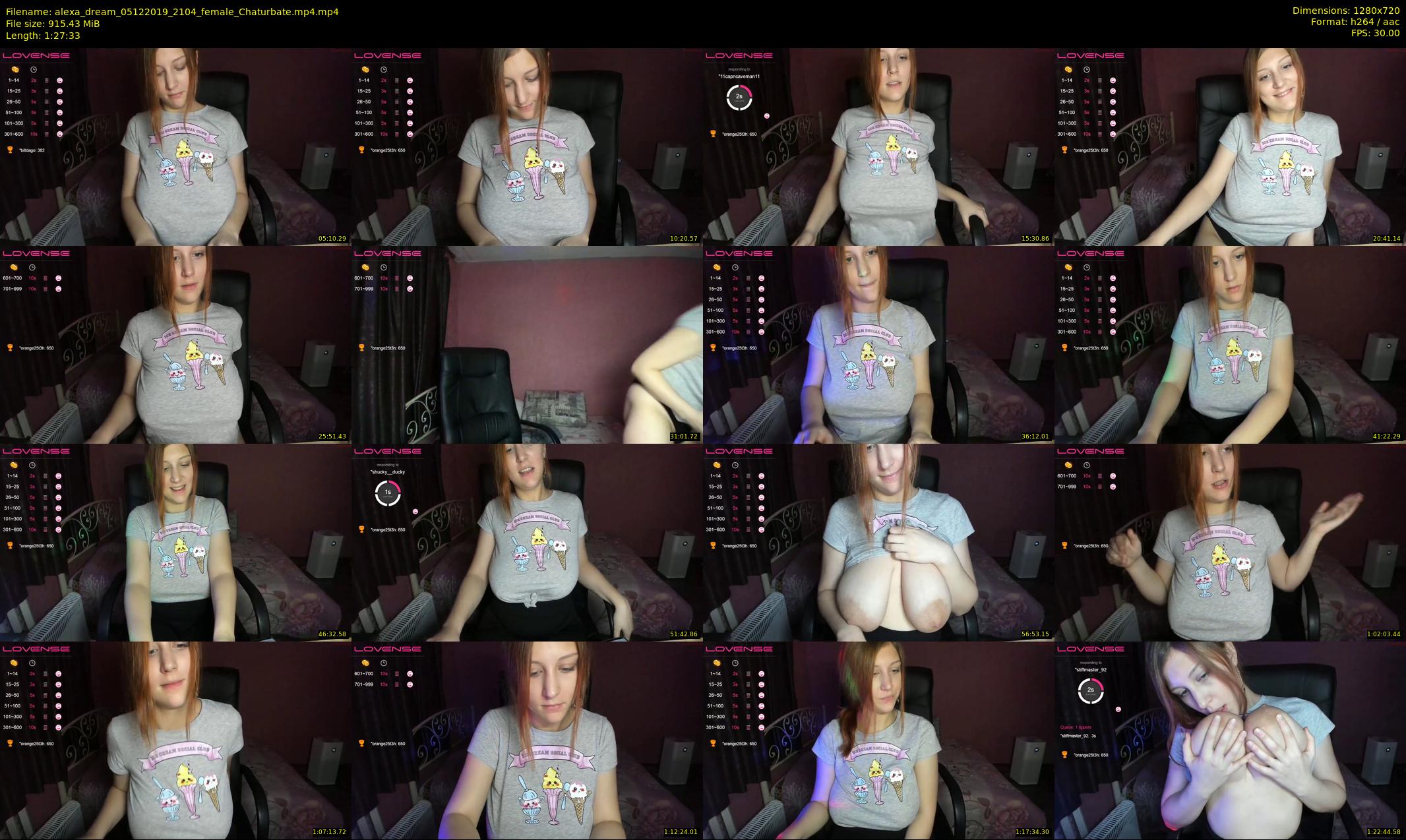 alexa_dream — 88 minute Chaturbate female cam show recording, 720p, Dec 5, 2019