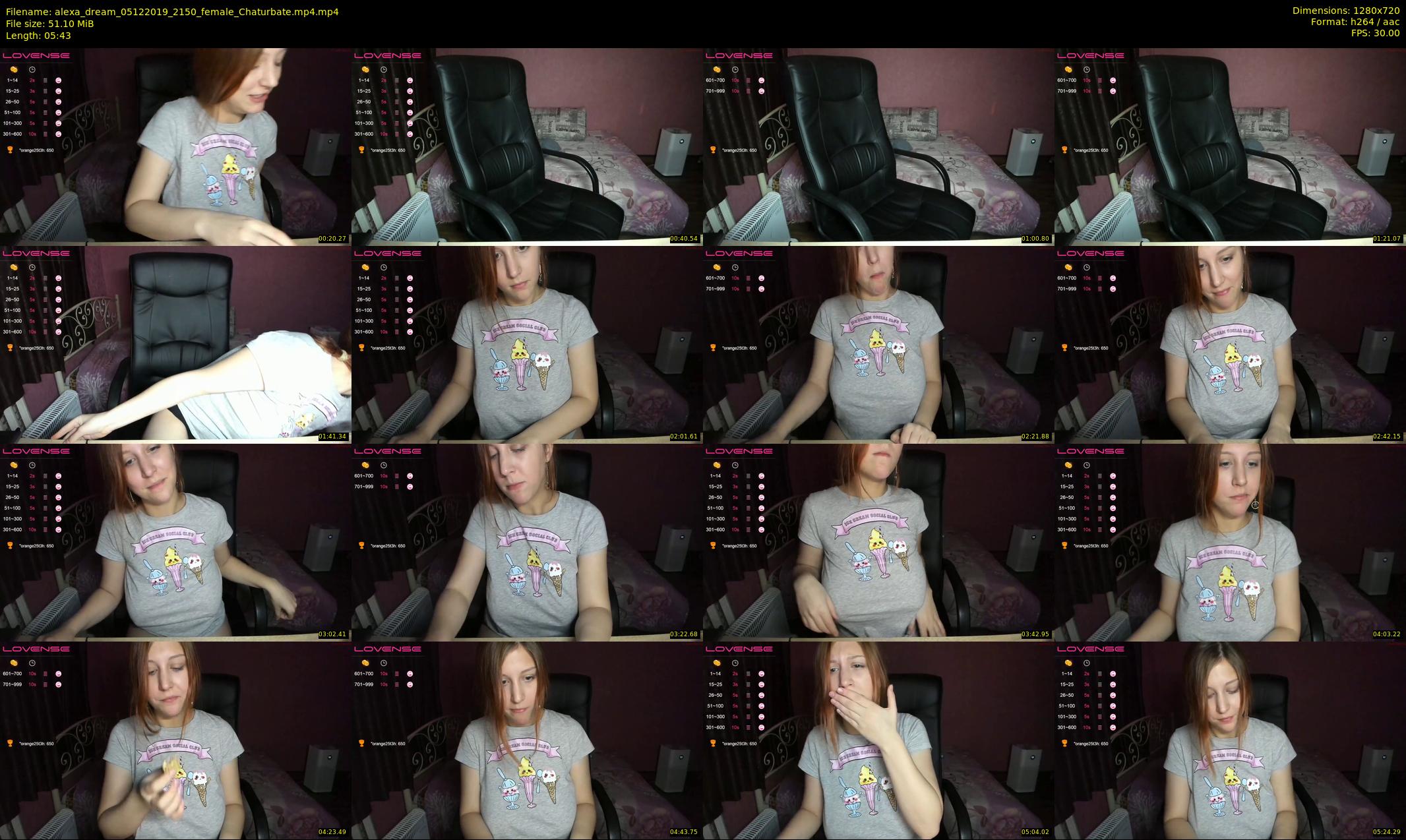 alexa_dream — 6 minute Chaturbate female cam show recording, 720p, Dec 5, 2019